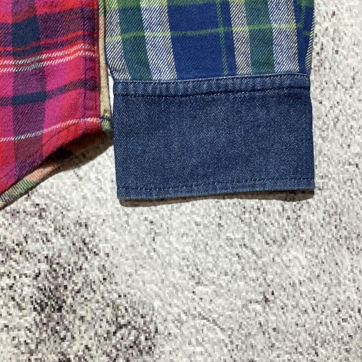 Japanese Brand 2000s X-girl Patchwork Double Pocket Button Up Shirt Lgb Size US M / EU 48-50 / 2 - 9 Thumbnail