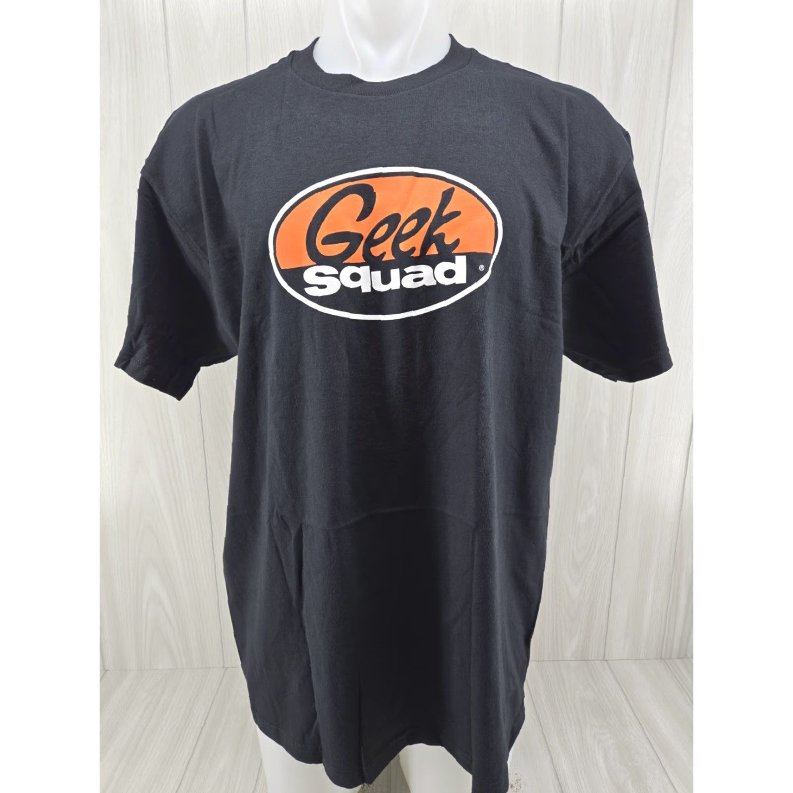 Fruit Of The Loom VINTAGE Fruit of the Loom Geek Squad T Shirt Logo Graphic Mens XL Black Shirt Men's Graphic Tee Classic Nerd Computer Logo Size US XL / EU 56 / 4 - 2 Thumbnail