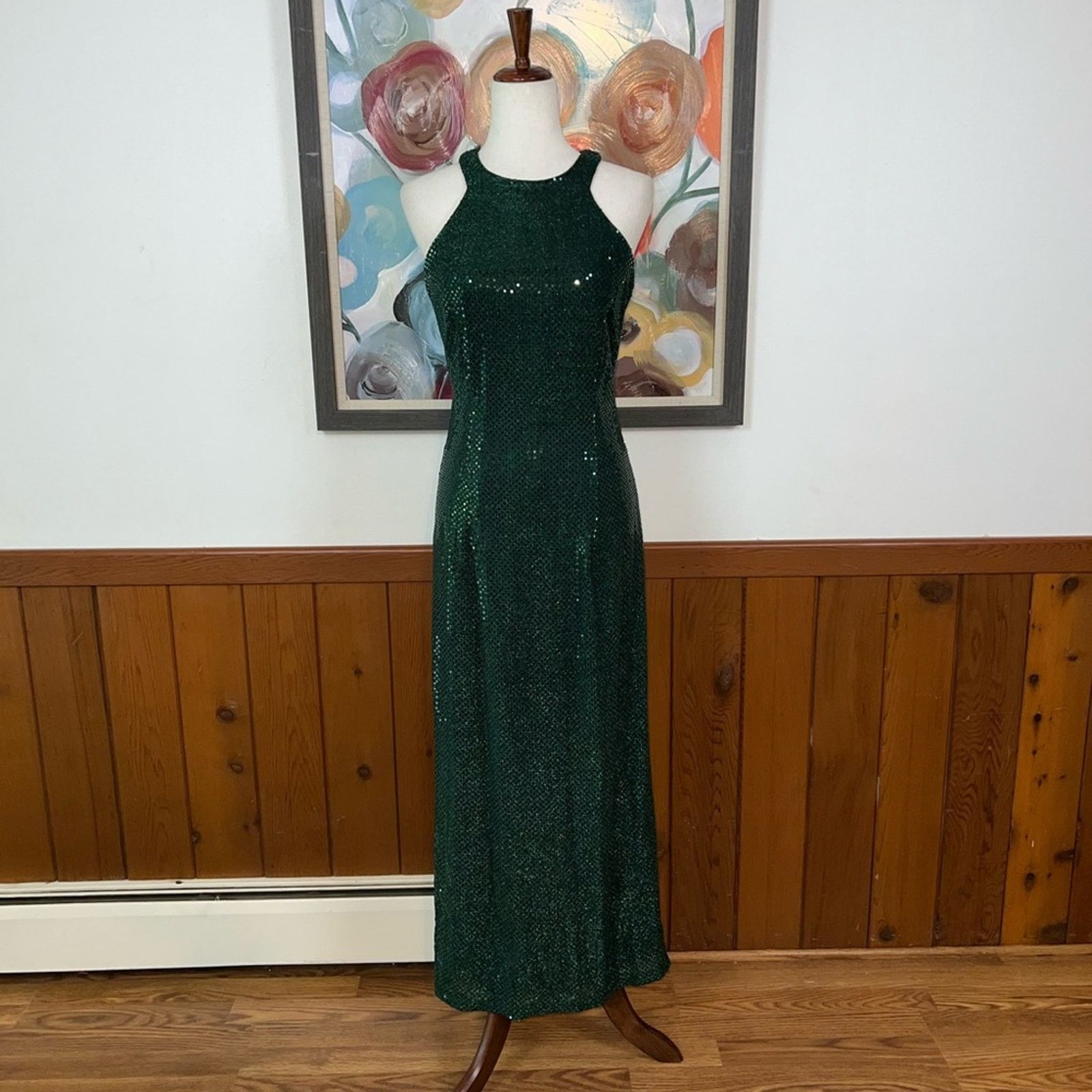 Vintage Gorgeous Vintage 90s All That Jazz Sequin Prom/Formal Gown! Size XL / US 12-14 / IT 48-50 - 2 Thumbnail