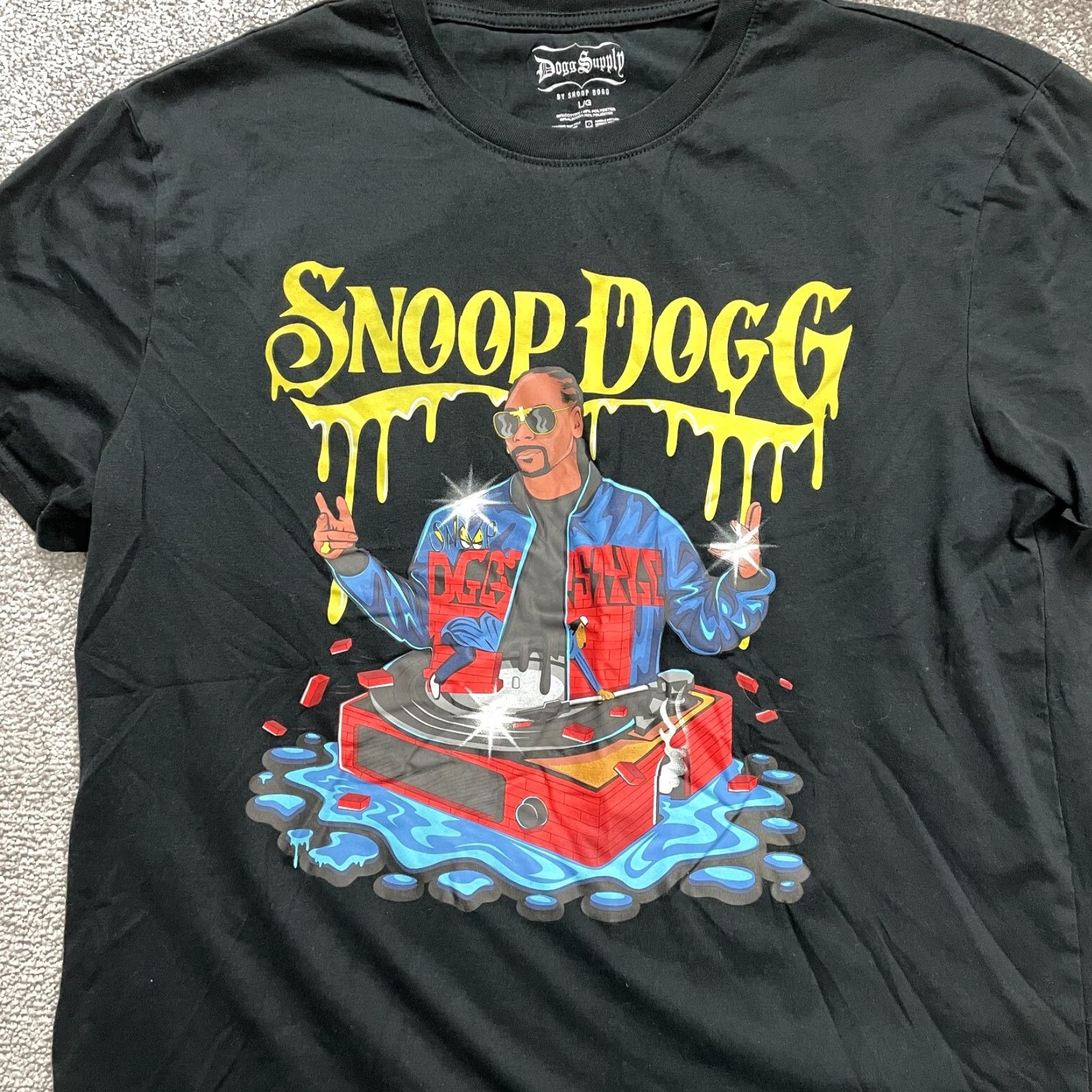 Vintage Snoop Dogg Graphic T-Shirt Large Black Crew Neck Short Sleeve Cotton Tee Mens Size US L / EU 52-54 / 3 - 3 Thumbnail