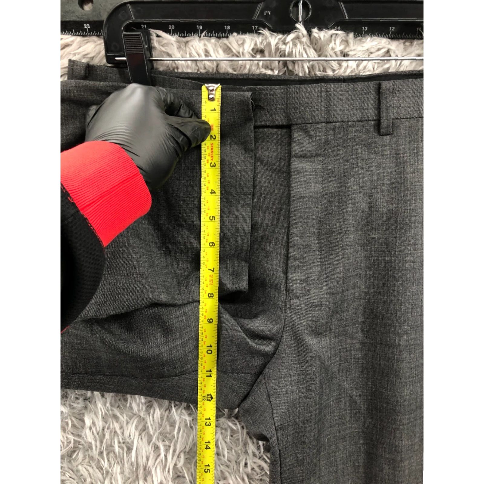 Ralph Lauren Lauren Ralph Lauren 100% Wool Gray Dress Pants Men 36 Flat Front Hook Eye Solid Logo Straight Classic Size US 36 / EU 52 - 4 Thumbnail