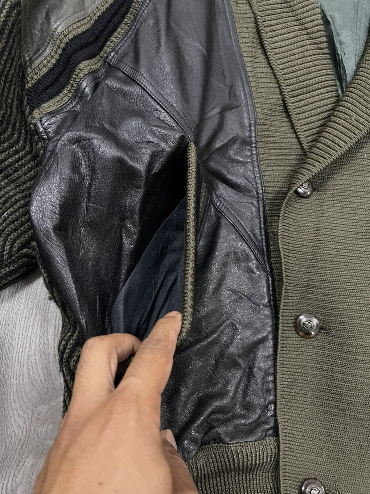 Genuine Leather × Playboy × Vintage Vintage 90s Playboy Sheepskin & Wool teddy jacket Size US M / EU 48-50 / 2 - 7 Thumbnail