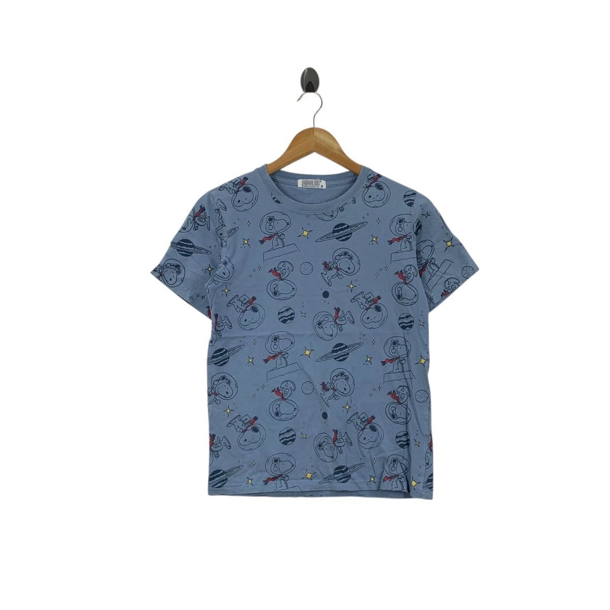 Peanuts PEANUTS SNOOPY AEROSPACE Astronaut AOP Tee Shirt Top Size S / US 4 / IT 40 - 1 Thumbnail