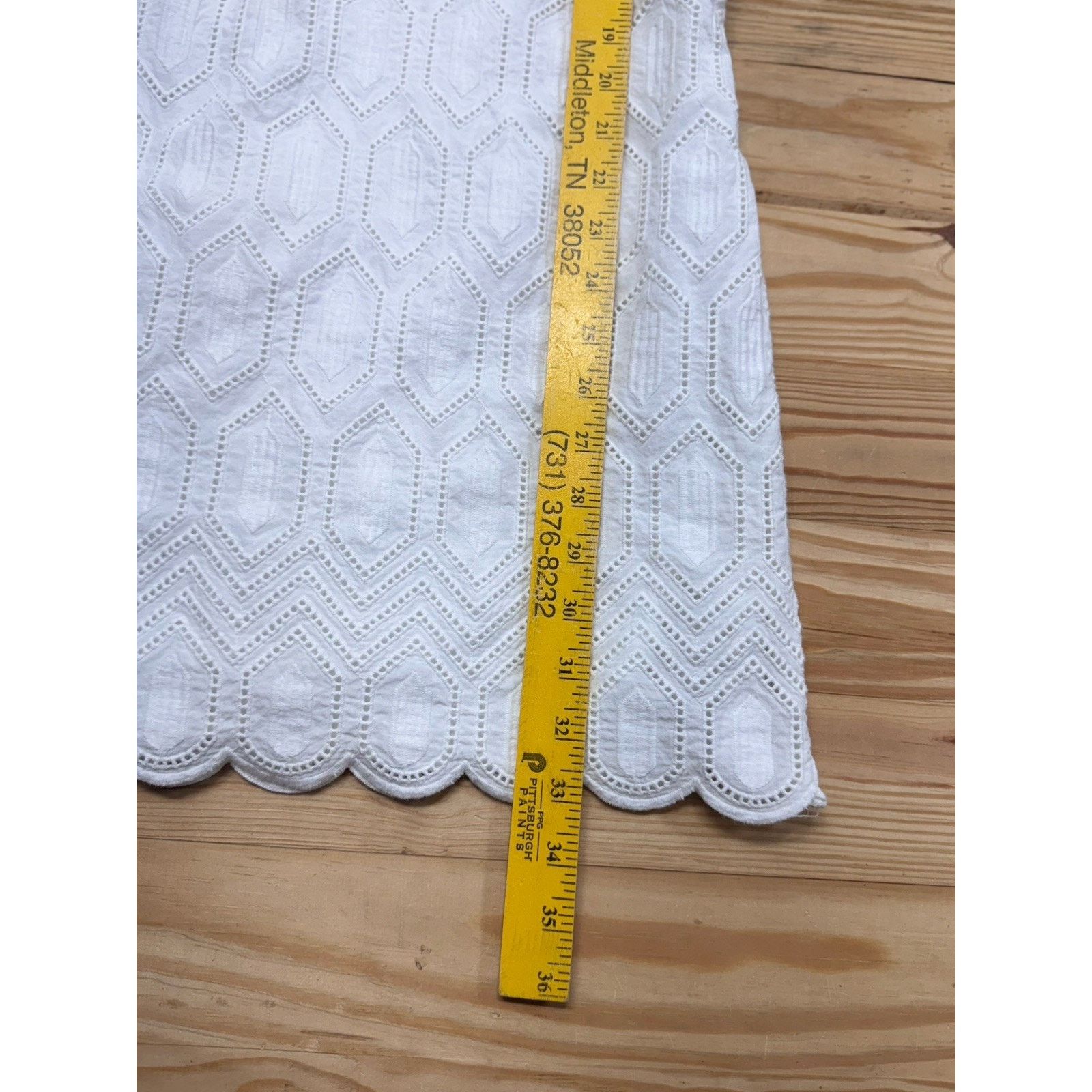 Ann Taylor Ann Taylor White Sleeveless Eyelet Cotton Dress Women’s Sz 4 Size S / US 4 / IT 40 - 5 Thumbnail