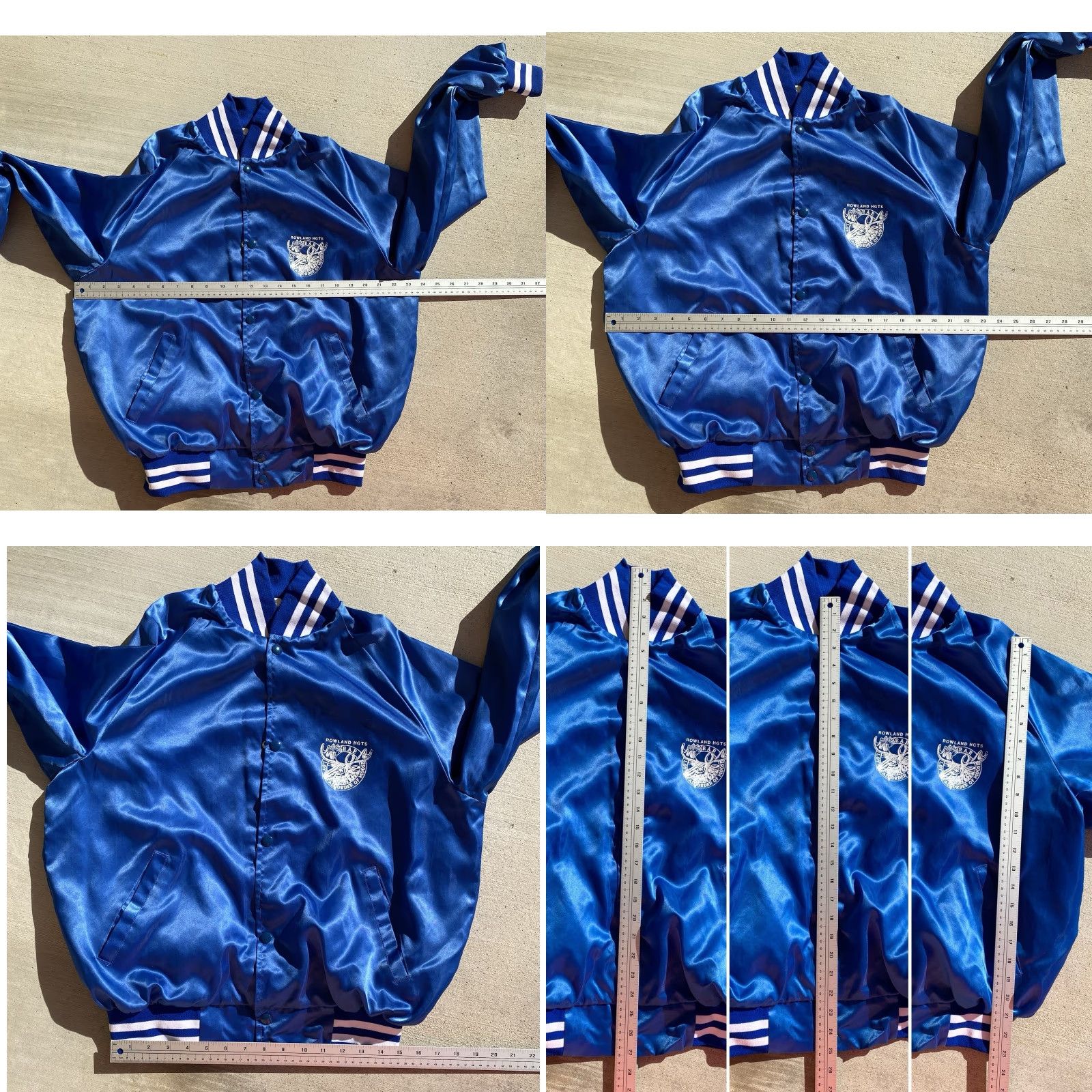 Vintage VINTAGE Westark Satin Bomber Jacket USA Made Blue L Men Size US L / EU 52-54 / 3 - 11 Thumbnail