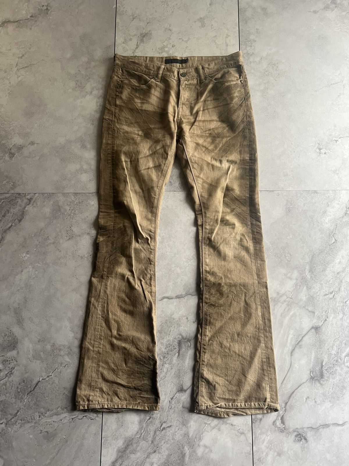 パンツ archive FUGA crashed denim pants FUGA J-CUT SANDWASH FLARED JEANS | Barhaine Archive
