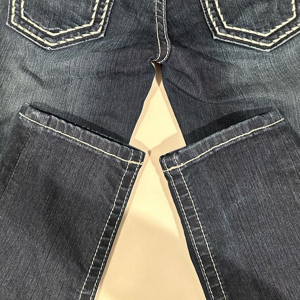 Designer Miss Me Denim Loose Saddle Stitch Border Skinny Jeans 29 Size 29" - 9 Thumbnail