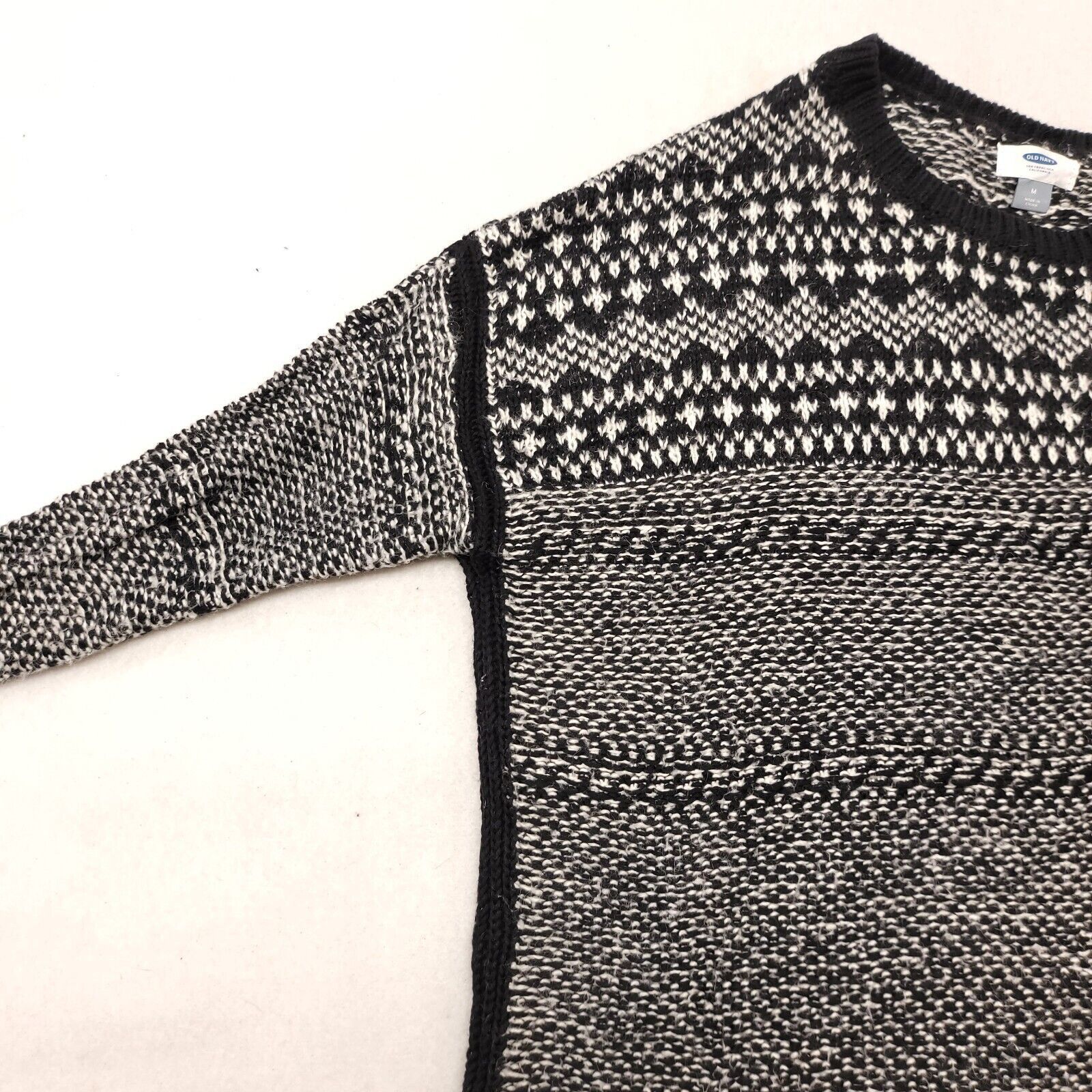 Old Navy Old Navy Pullover Cotton Sweater Womens Size M Black White Size M / US 6-8 / IT 42-44 - 4 Thumbnail