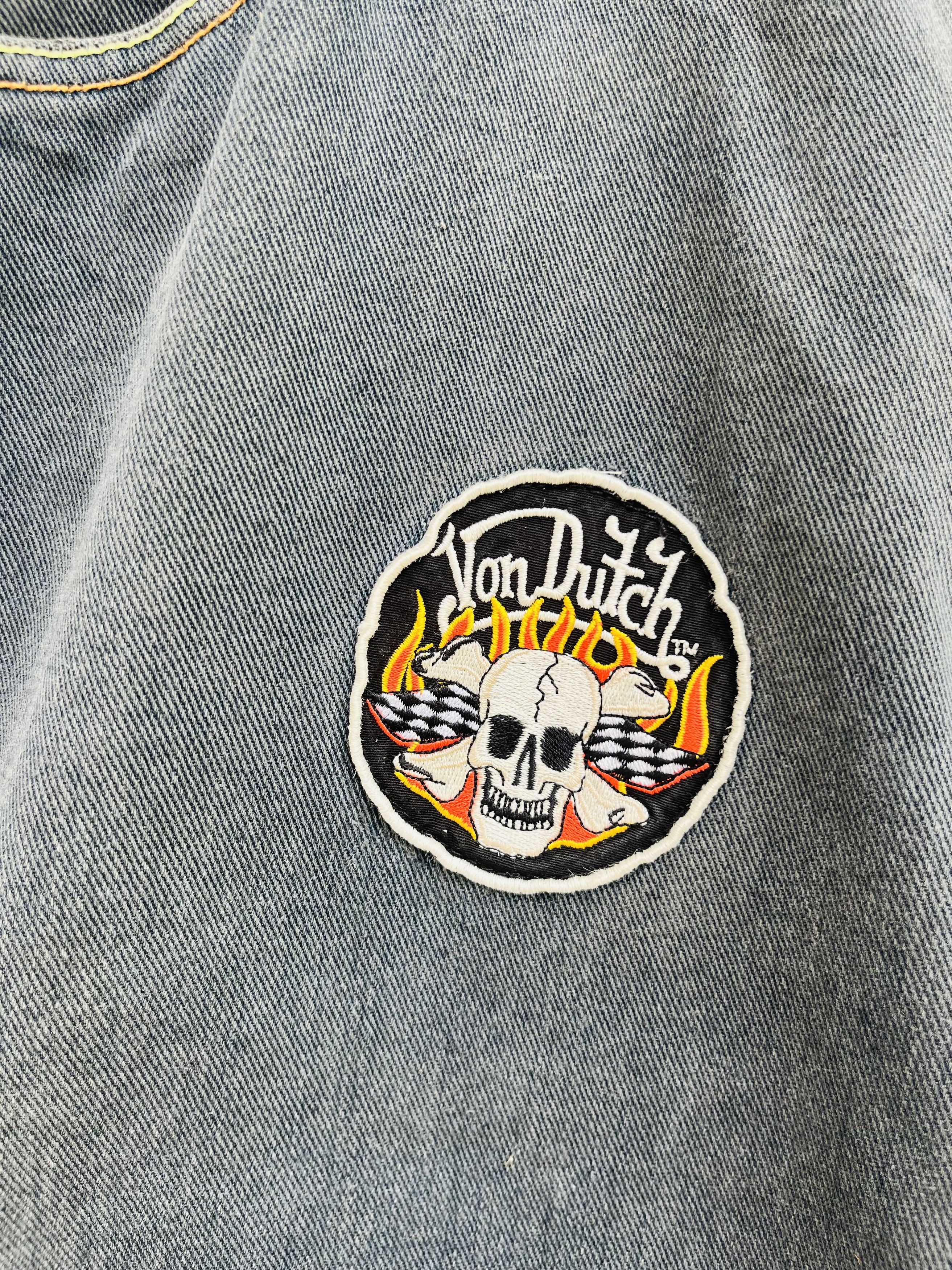 Von Dutch Vintage Von Dutch Patches Skull Streetwear Fashion Style Size US 38 / EU 54 - 6 Thumbnail