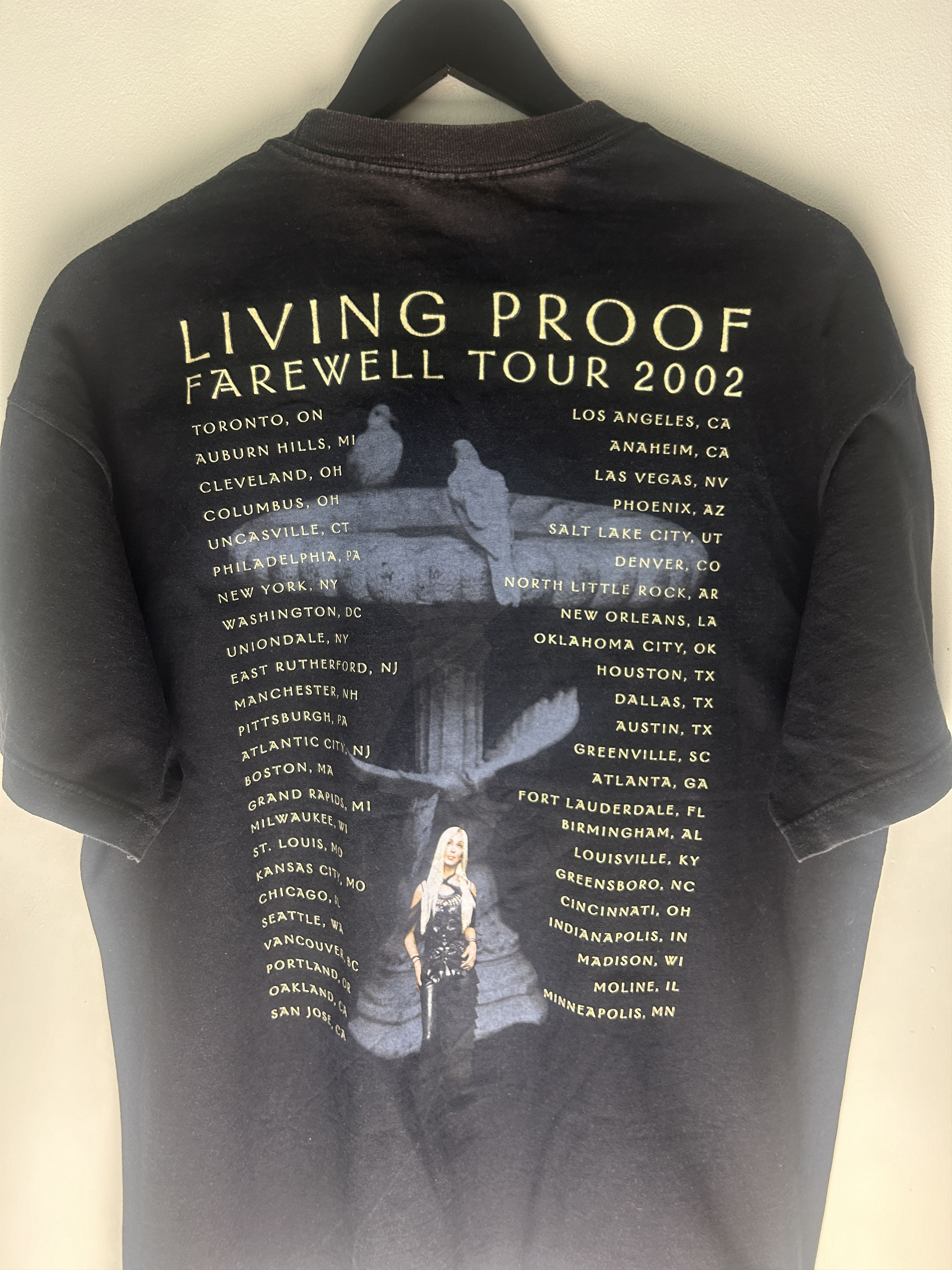 Band Tees Vintage Cher Living Proof 2002 Tour Band T-shirt Size US XL / EU 56 / 4 - 4 Thumbnail