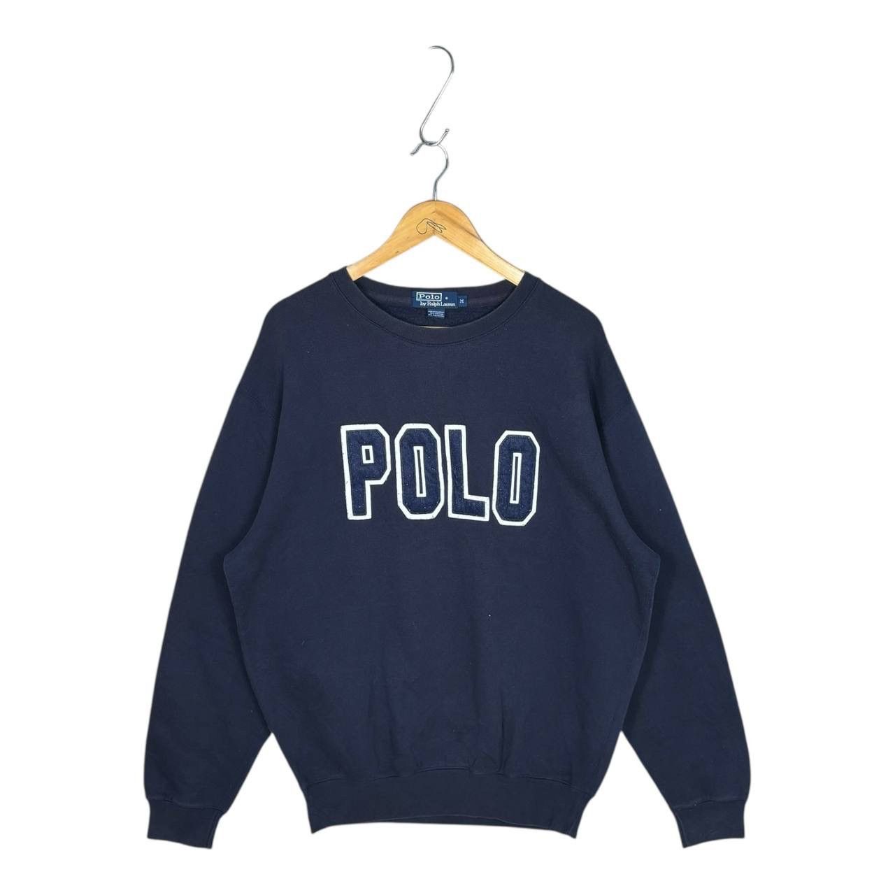 Polo Ralph Lauren Vtg 90s Polo Ralph Lauren Spellout Crewneck Sweatshirt M⁠ Size US M / EU 48-50 / 2 - 1 Thumbnail