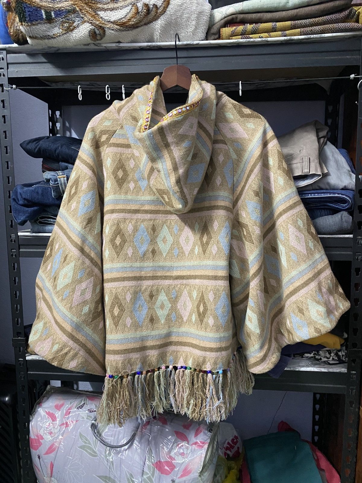 Japanese Brand Ponchos Navajo Neo Nadesico Size S / US 4 / IT 40 - 2 Thumbnail
