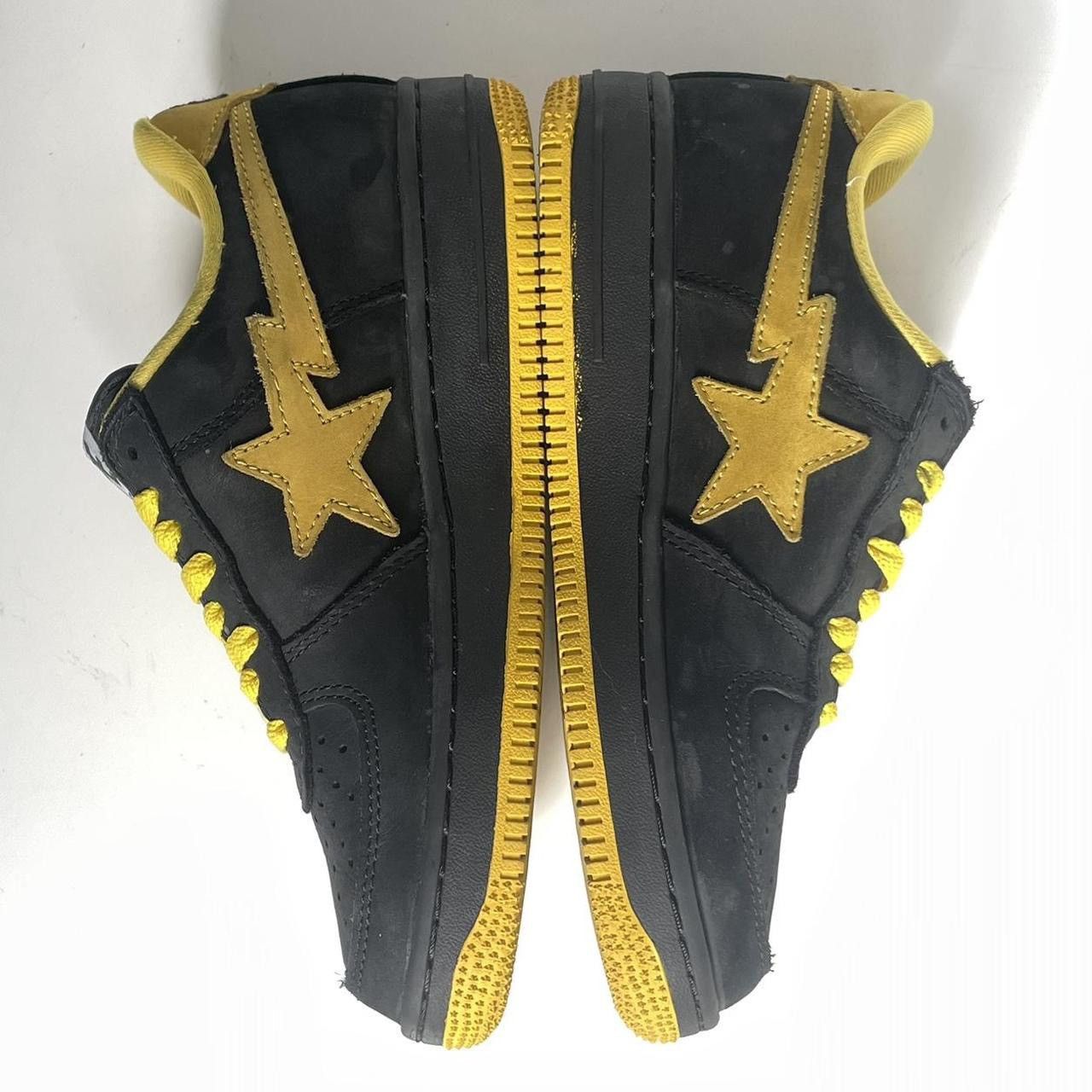 Bape blavk & yellow Bapesta fs001 Size US 6 / EU 39 - 4 Thumbnail