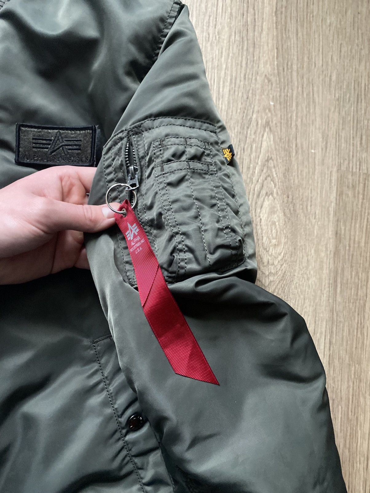 Alpha Industries × Vintage ALPHA INDUSTRIES VINTAGE BOMBER JAKCET Y2K NYLON GREEN Size US XL / EU 56 / 4 - 6 Thumbnail
