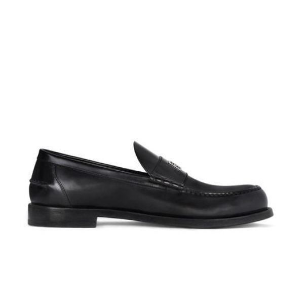 Leather Moccasins in Black, Men's (Size 9)