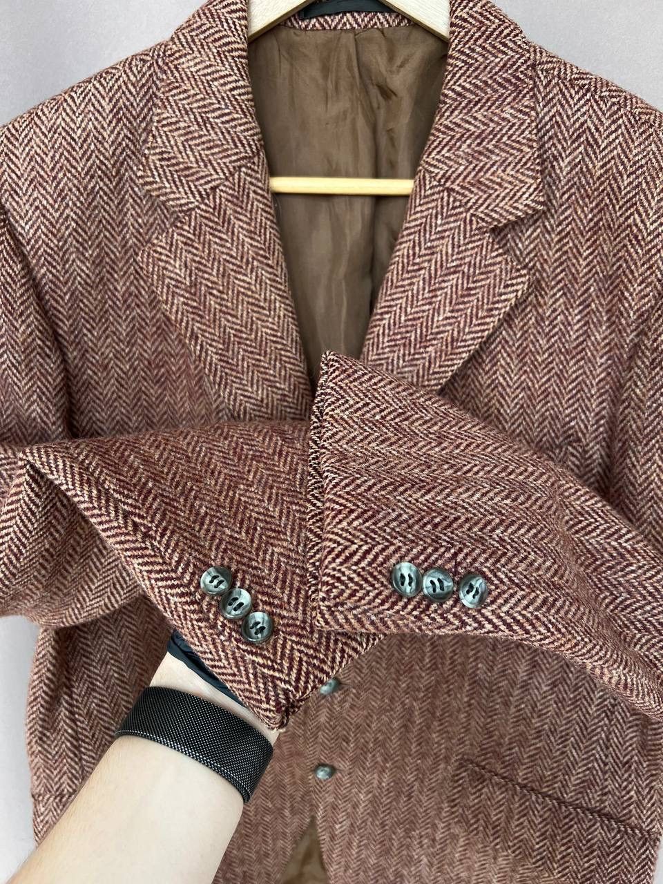 Harris Tweed Harris Tweed Wentex Modell Mens Size M/L Vintage Blazer Size 42R - 9 Thumbnail