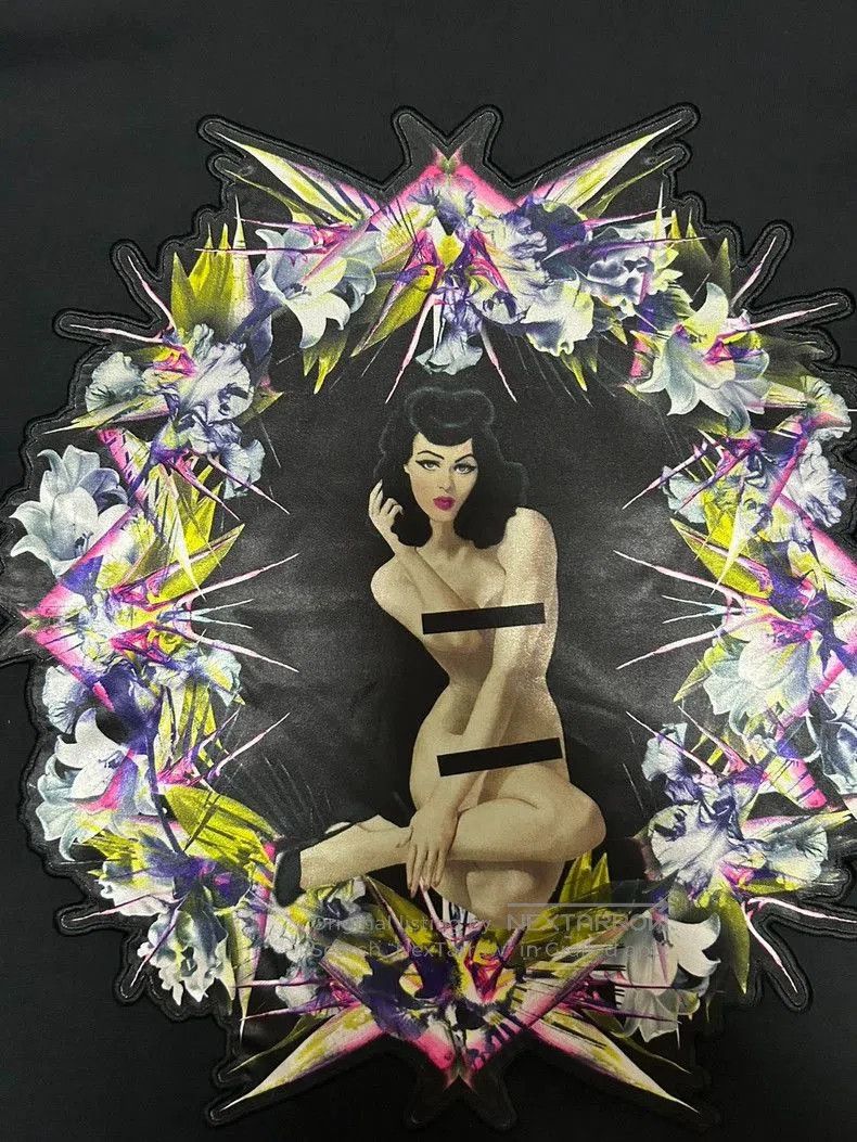 Givenchy Givenchy Runway Bird & Nude Silk Patch Tee . Size US M / EU 48-50 / 2 - 2 Thumbnail