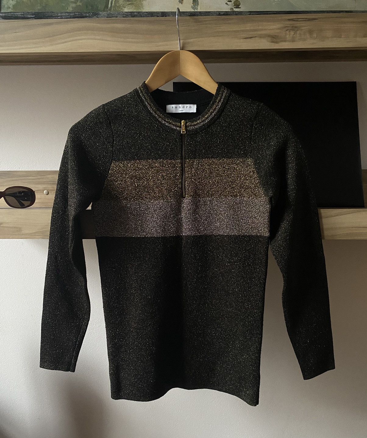 Sandro Sandro Quarter Zipper Sweatshirt Size M / US 6-8 / IT 42-44 - 1 Thumbnail