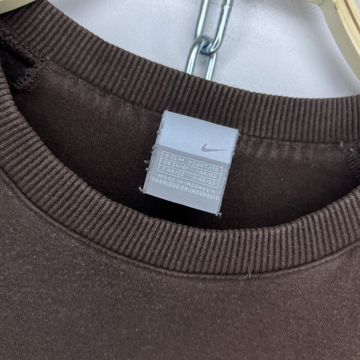 Nike × Vintage Sweatshirt Nike Vintage Central Swoosh Style 90s Drip Rare Size US M / EU 48-50 / 2 - 6 Thumbnail