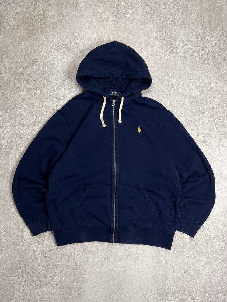 Polo Ralph Lauren × Vintage VINTAGE POLO RALPH LAUREN BOXY HEAVY ZIP HOODIE XL Y2K Size US XL / EU 56 / 4 - 1 Thumbnail
