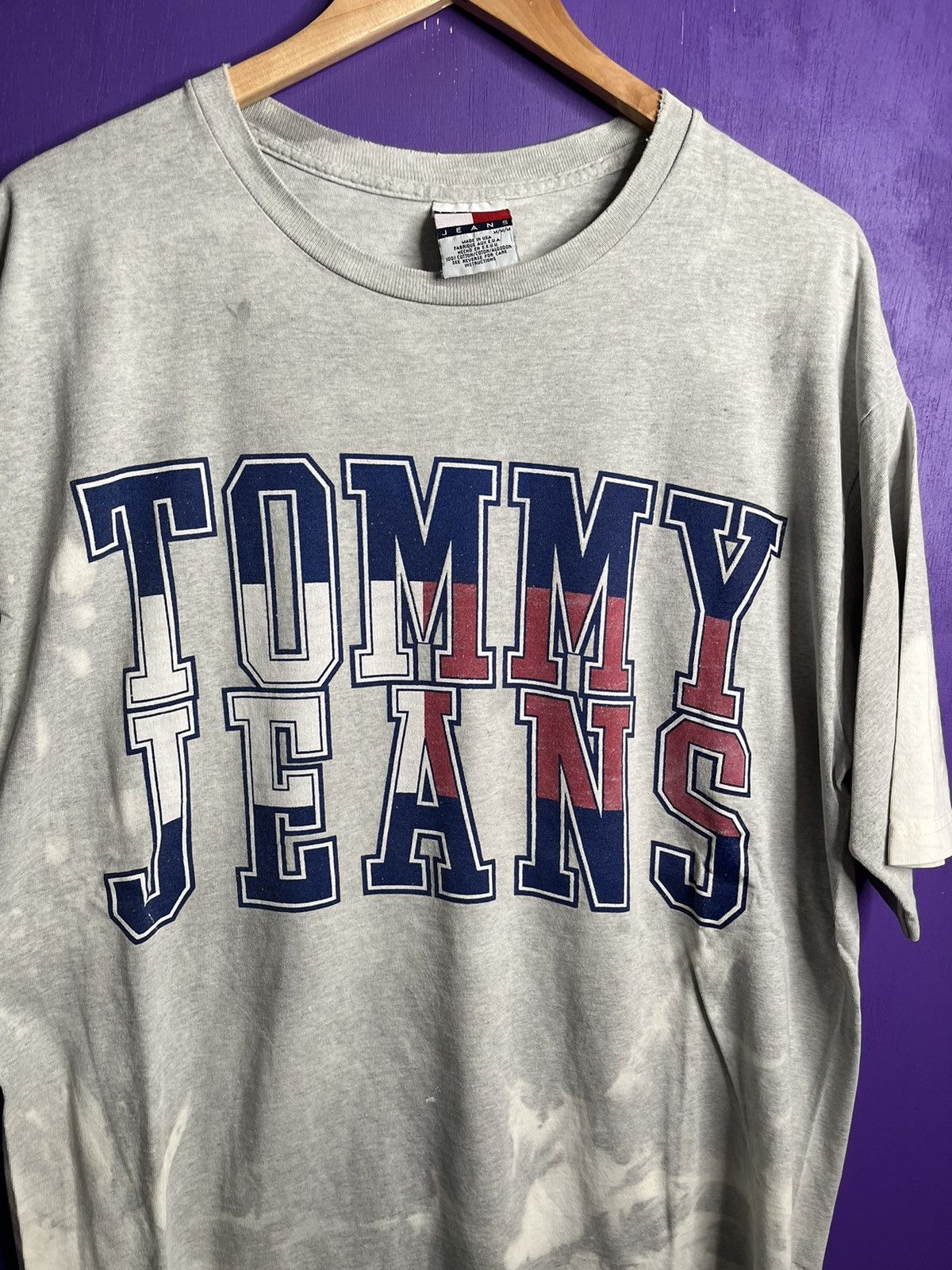 Tommy Hilfiger × Vintage Vintage 90s Tommy Hilfiger Tommy jeans t-shirt Size US XL / EU 56 / 4 - 3 Thumbnail