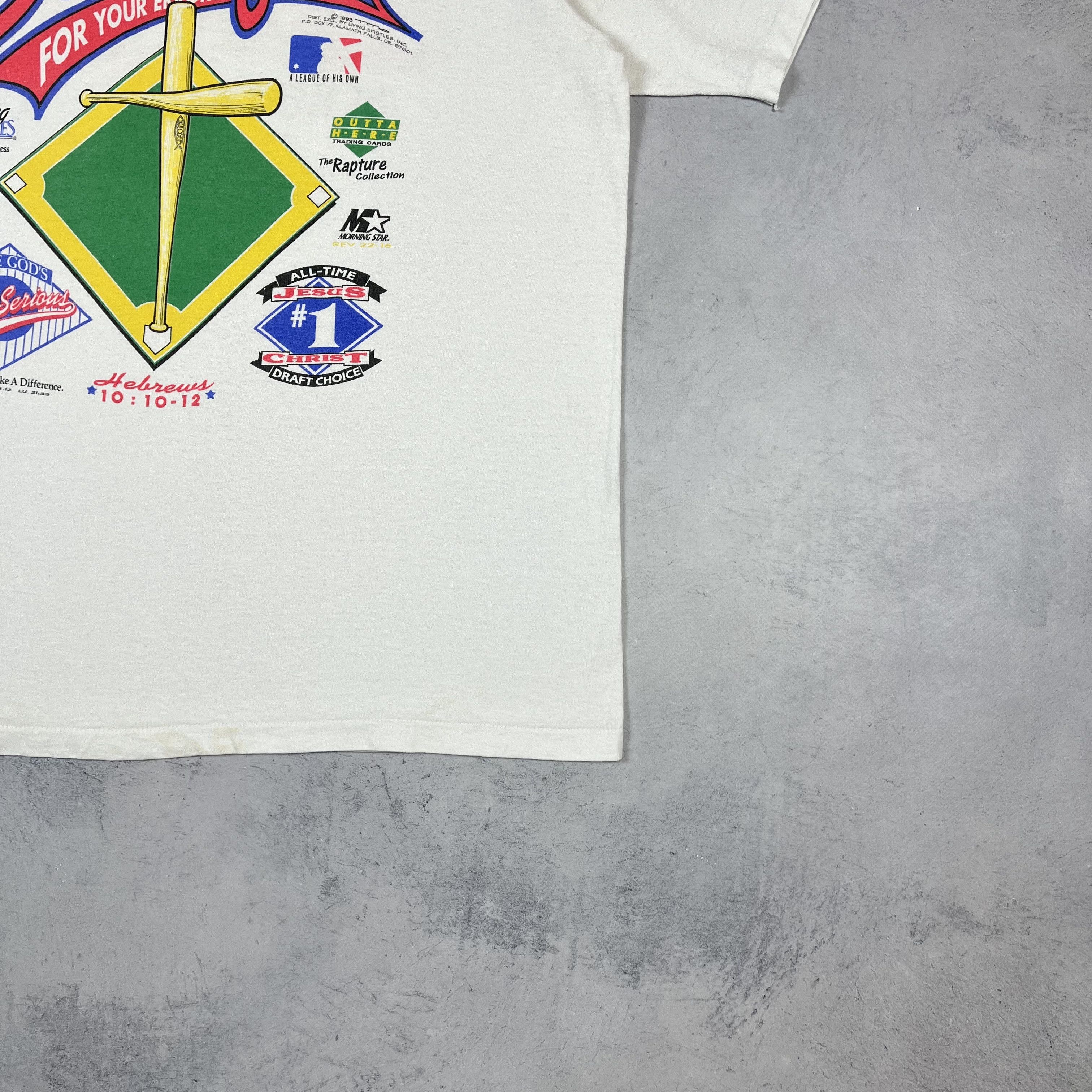 Vintage Vintage Living Epistles Jesus Christ Religion T Shirt 1993 Size US L / EU 52-54 / 3 - 4 Thumbnail