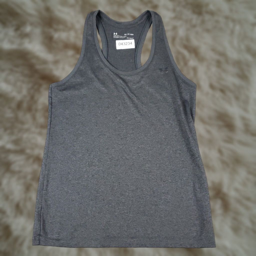 Under Armour Under Armour Tank Top Shirt Womens XS Gray Active Running Gym Shirt Tank XS Women Gray Activewear Sports Size XS / US 0-2 / IT 36-38 - 1 Thumbnail