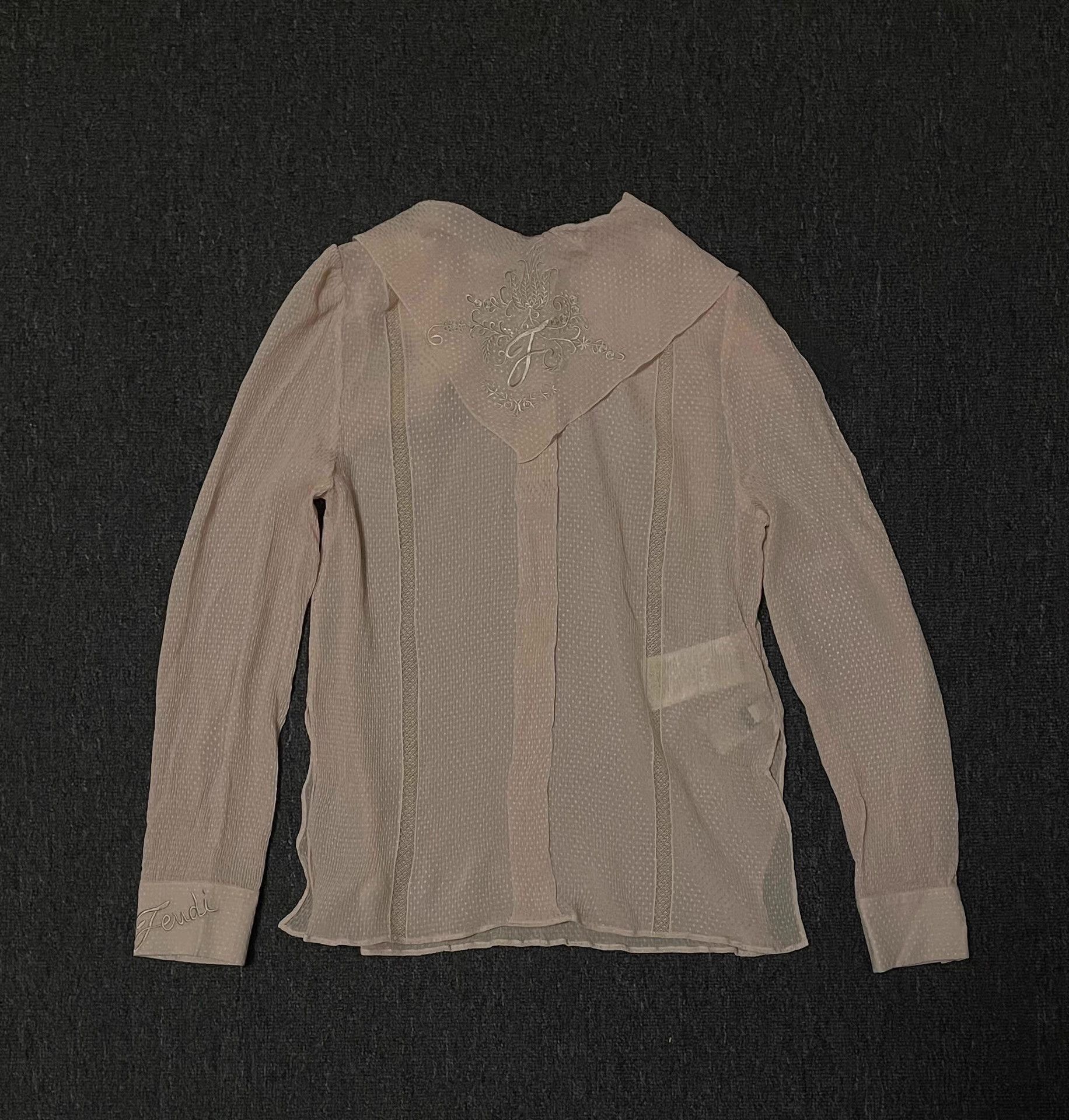 Fendi Fendi Women's Chiffon Blouse Size M / US 6-8 / IT 42-44 - 3 Thumbnail