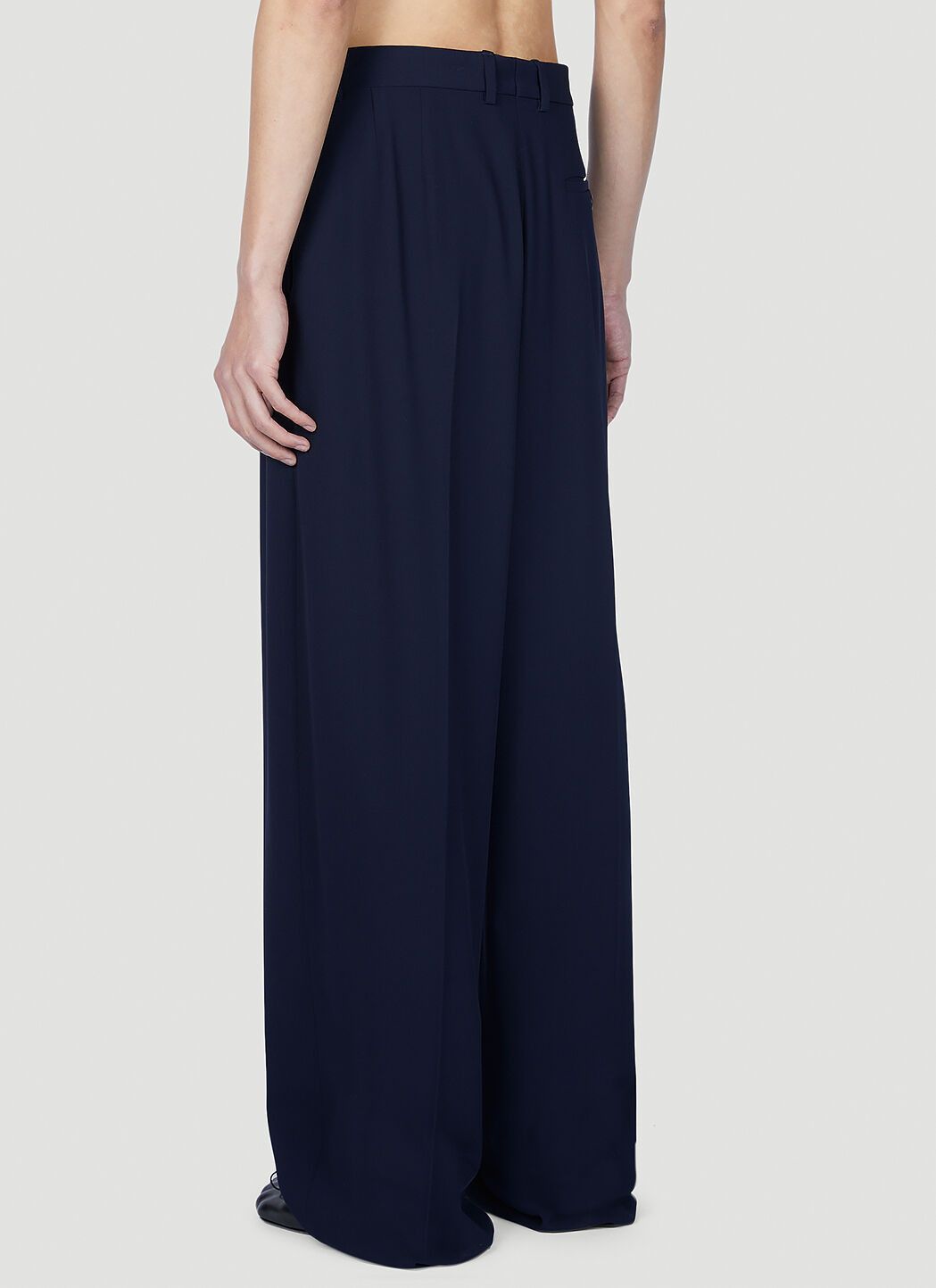 Balenciaga o1y1224 Casual Pant in Navy Blue Size US 34 / EU 50 - 4 Thumbnail