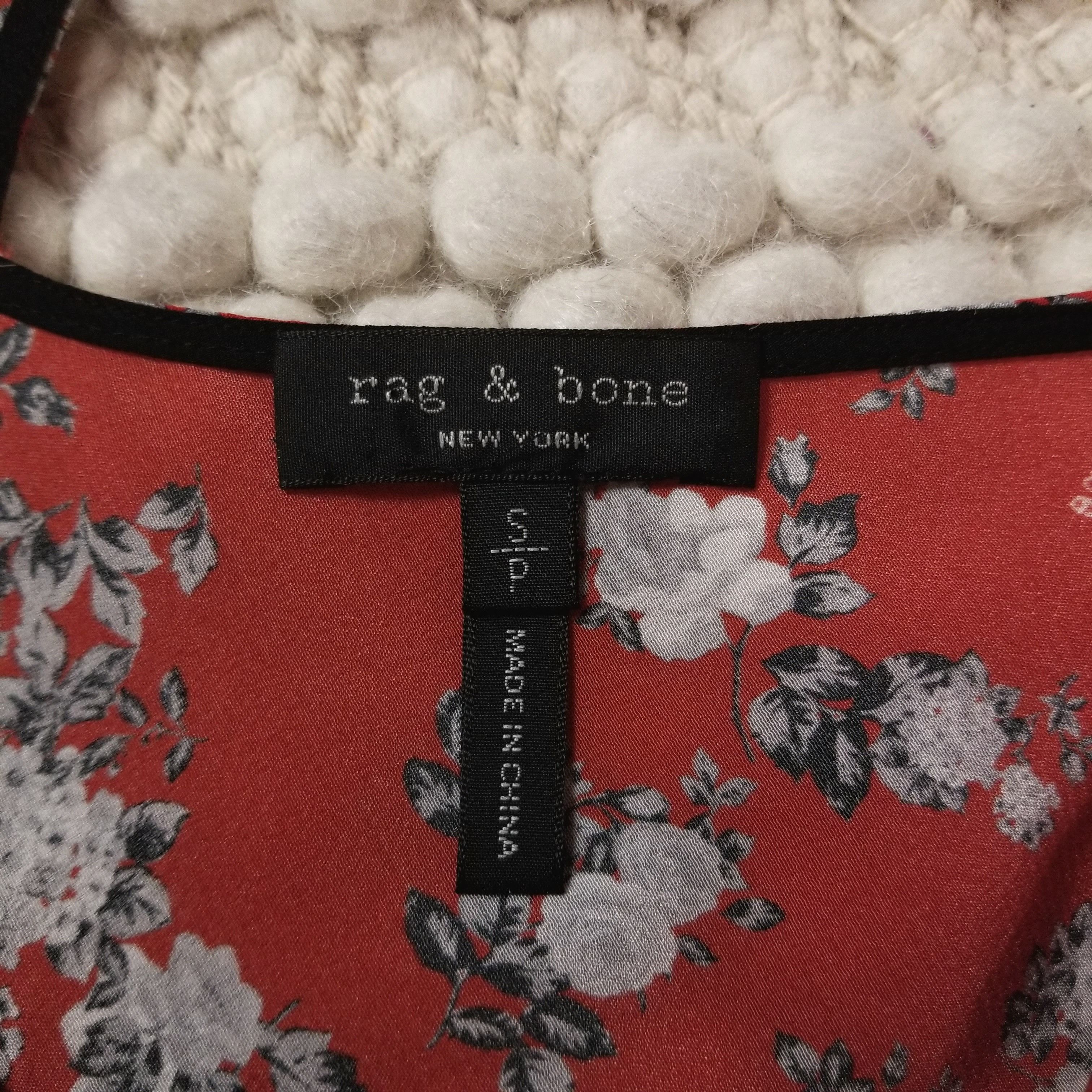 Rag & Bone Zac Asymmetrical Floral Print Silk Dress Size S / US 4 / IT 40 - 7 Thumbnail