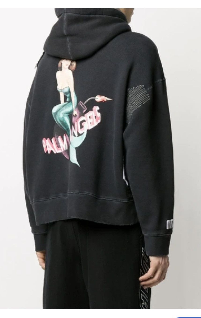Palm Angels Palm Angels Double Hooded American Flag Mermaid Hoodie Size US M / EU 48-50 / 2 - 9 Thumbnail