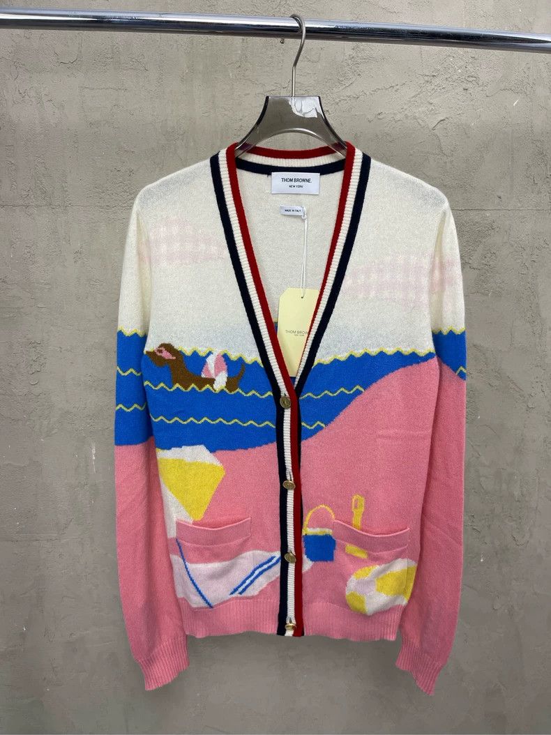 Thom Browne Thom browne Colorful swimming puppy colorful stripe gold bu Size S / US 4 / IT 40 - 2 Thumbnail