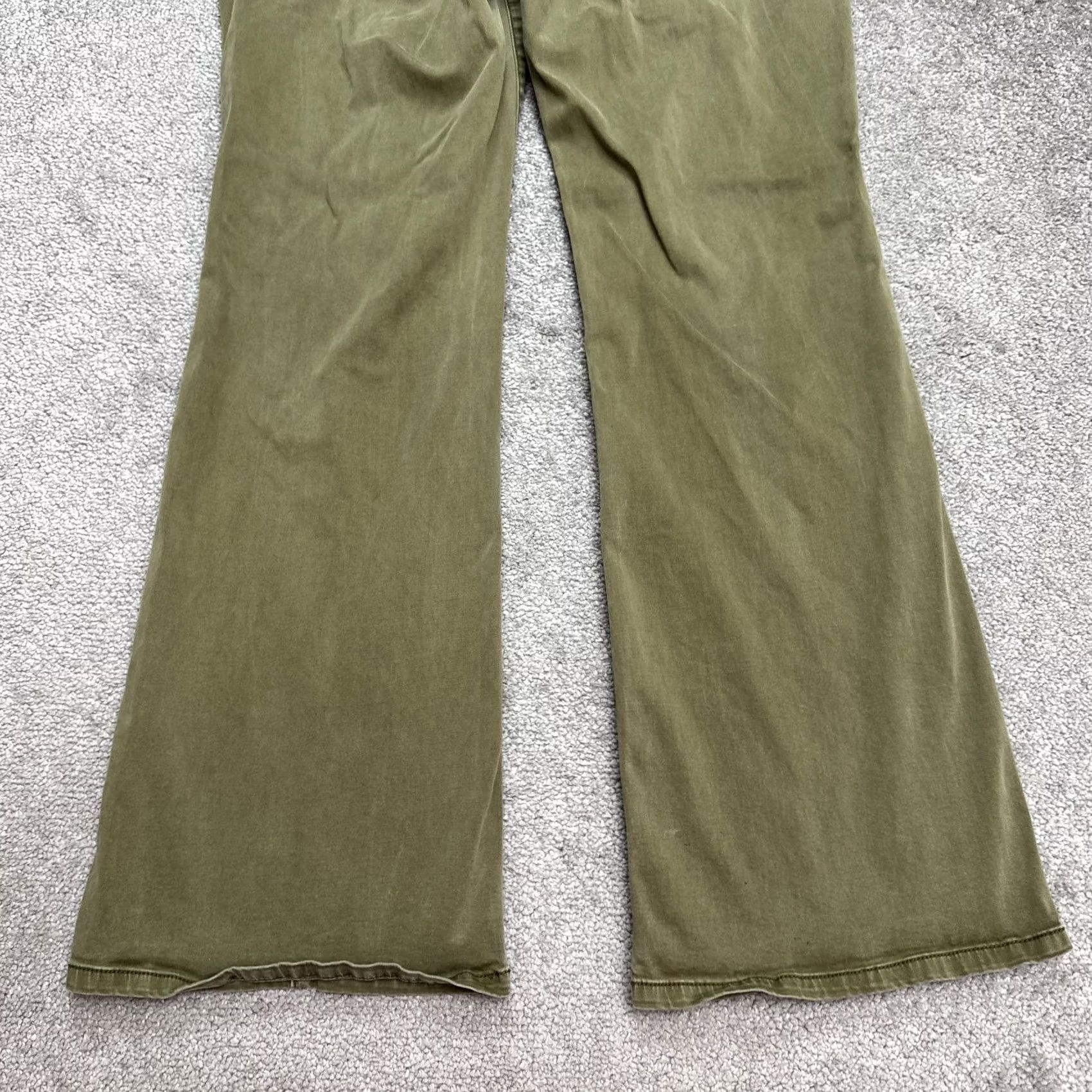 Anthropologie VINTAGE Anthropologie Pilcro Demilune Bootcut Flared Pants Womens 30 Green High Rise Size 30" / US 8 / IT 44 - 5 Thumbnail