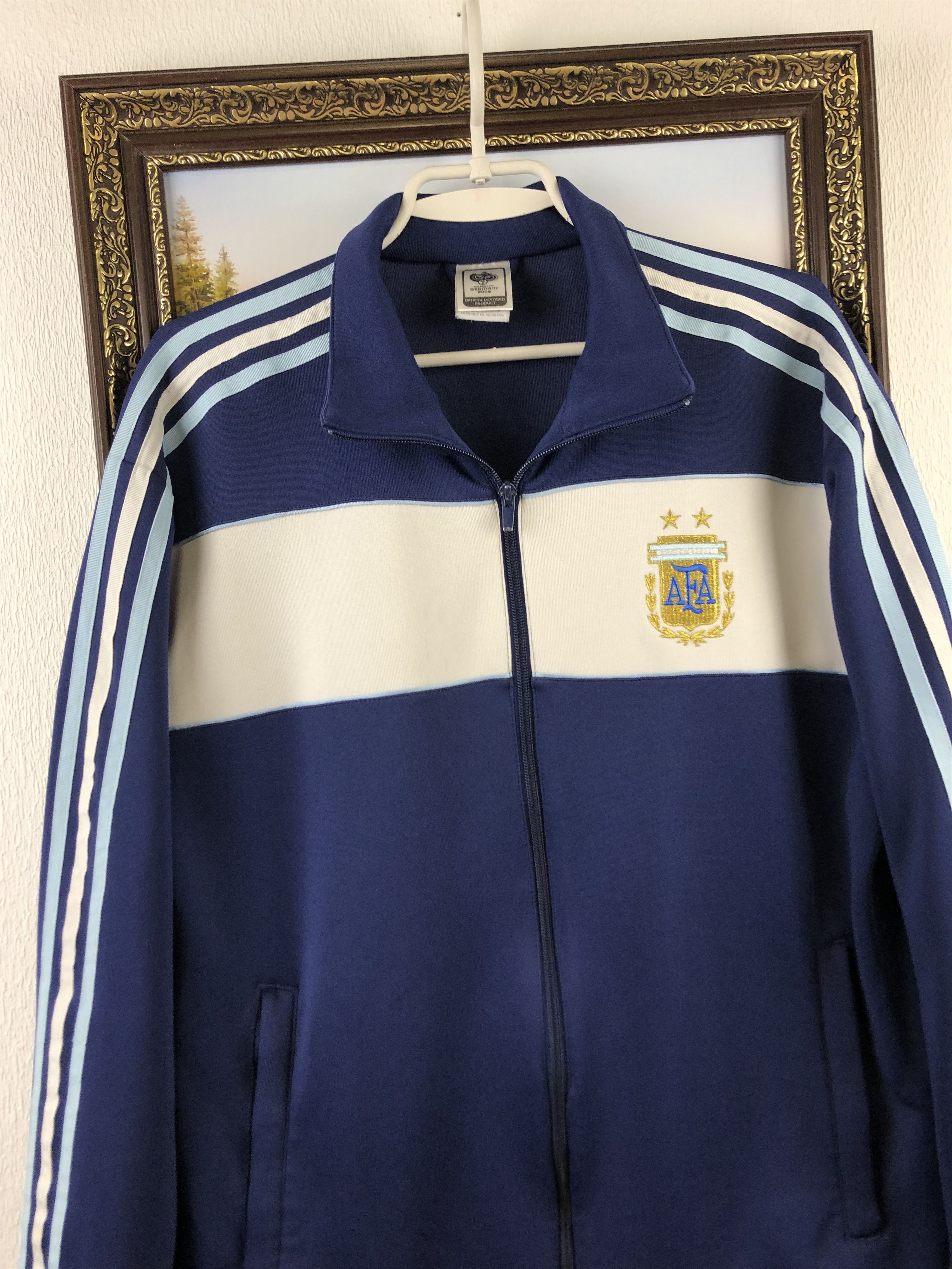 Adidas × Vintage Vintage Argentina Football Jacket Soccer World Cup Track Size US L / EU 52-54 / 3 - 3 Thumbnail