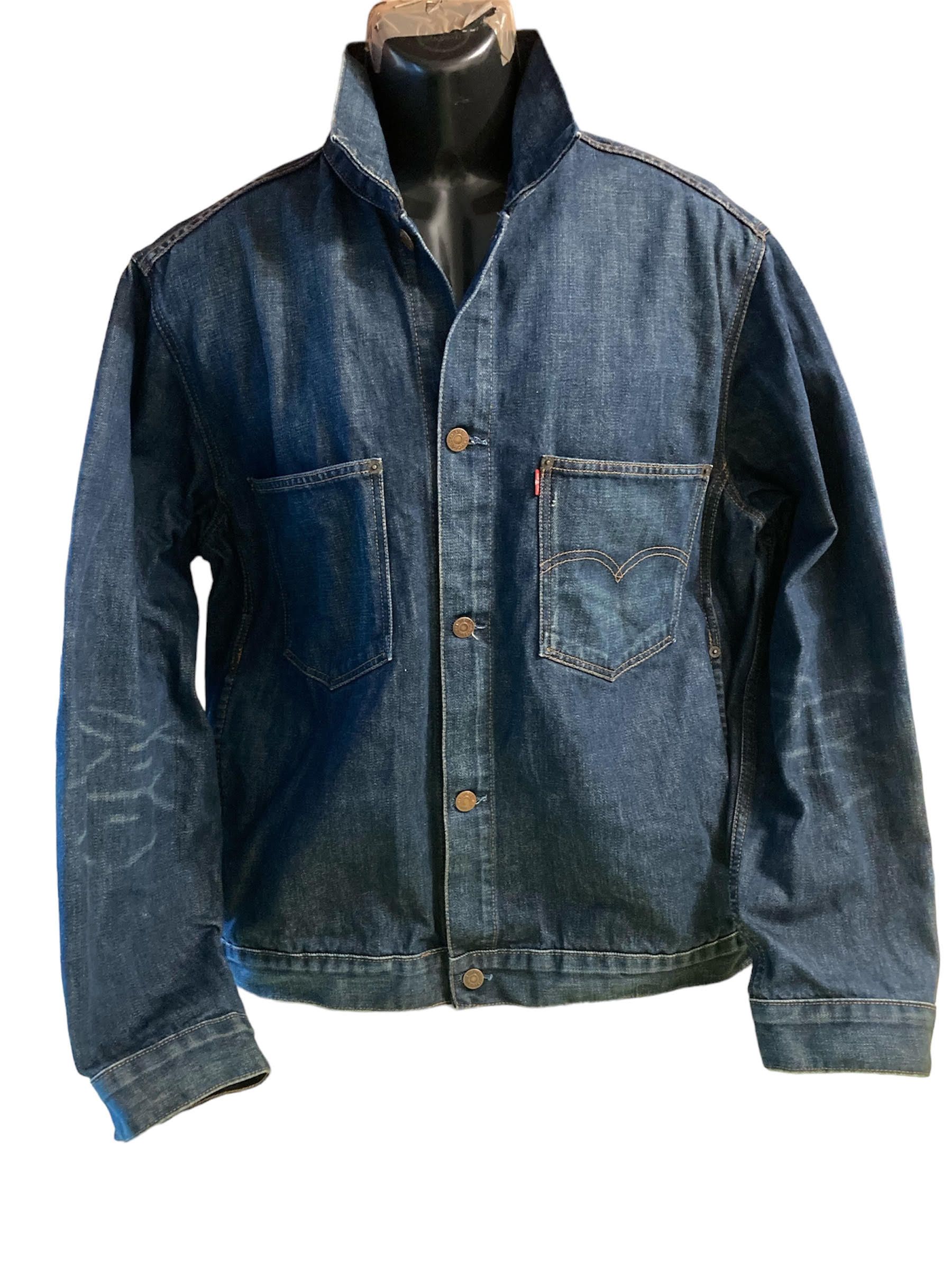 04’s euro levi’s 70511 04 Levi's 70511 04 CUSTOMISED Navy Chore Work Shirt Size M