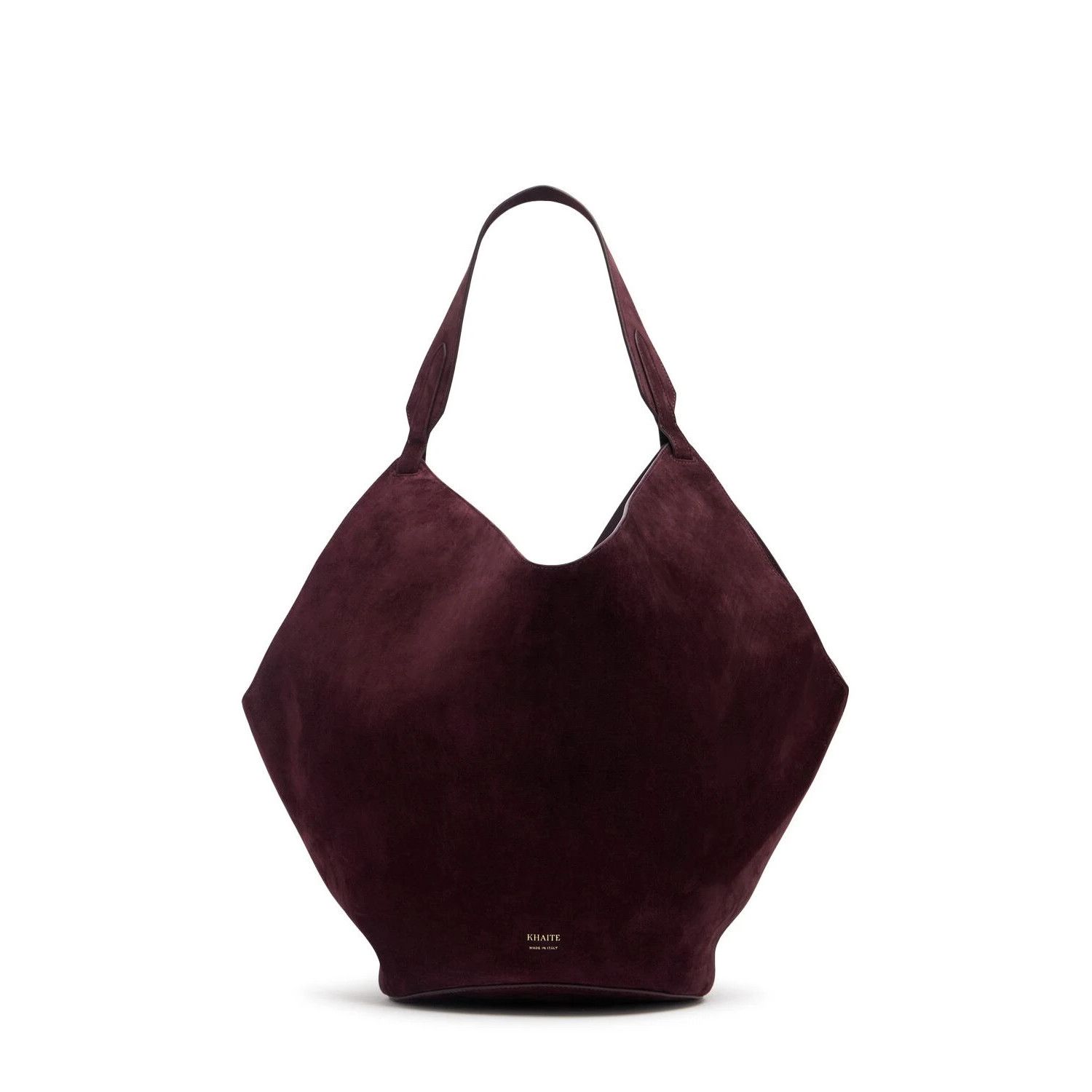 KHAITE KHAITE Lotus Medium $3600 Rouge/Black Suede Tote Bag New And Size ONE SIZE - 1 Thumbnail