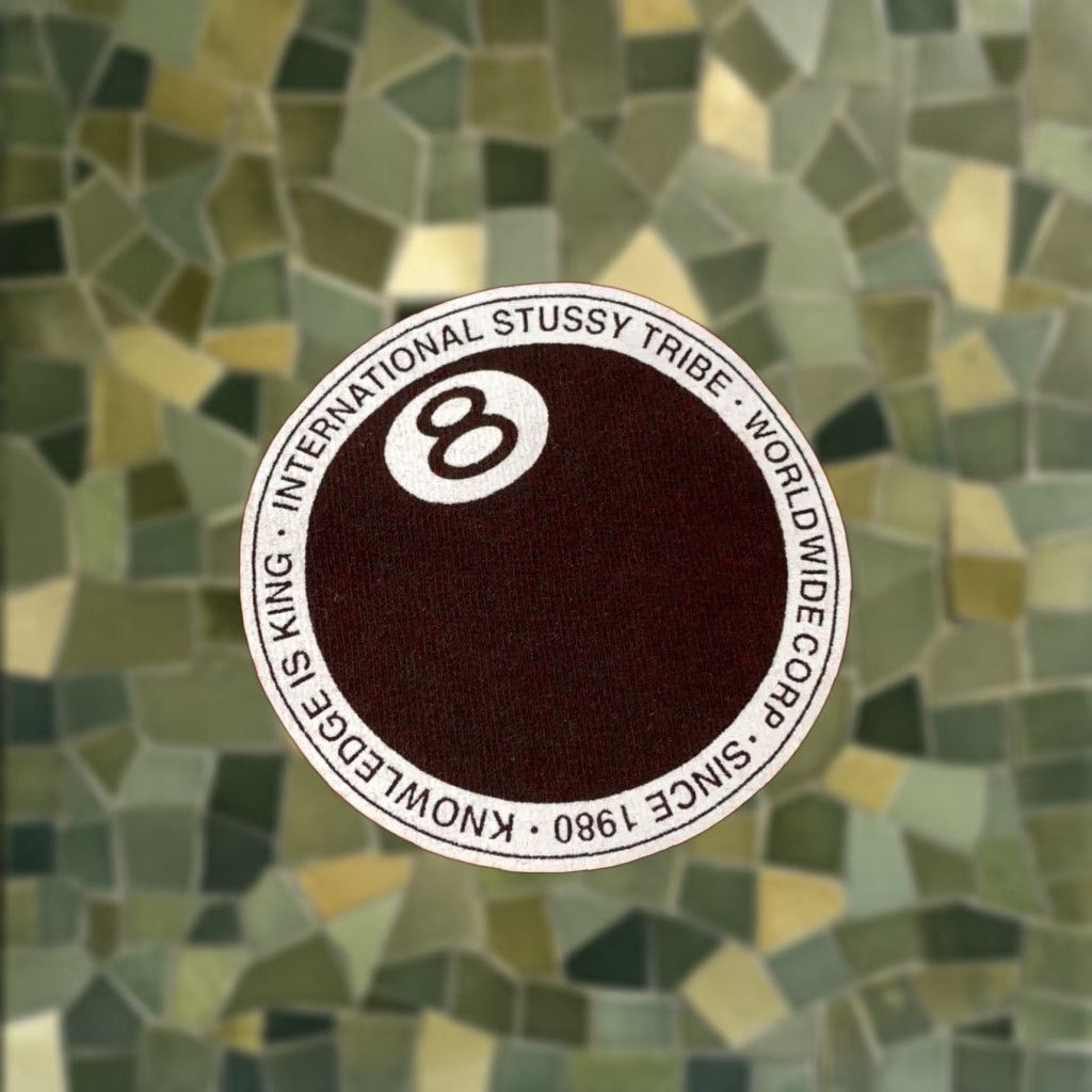 STUSSY BALL DOT TEE Shirt Mens XL Red Designer Hip Hop Short Sleeve