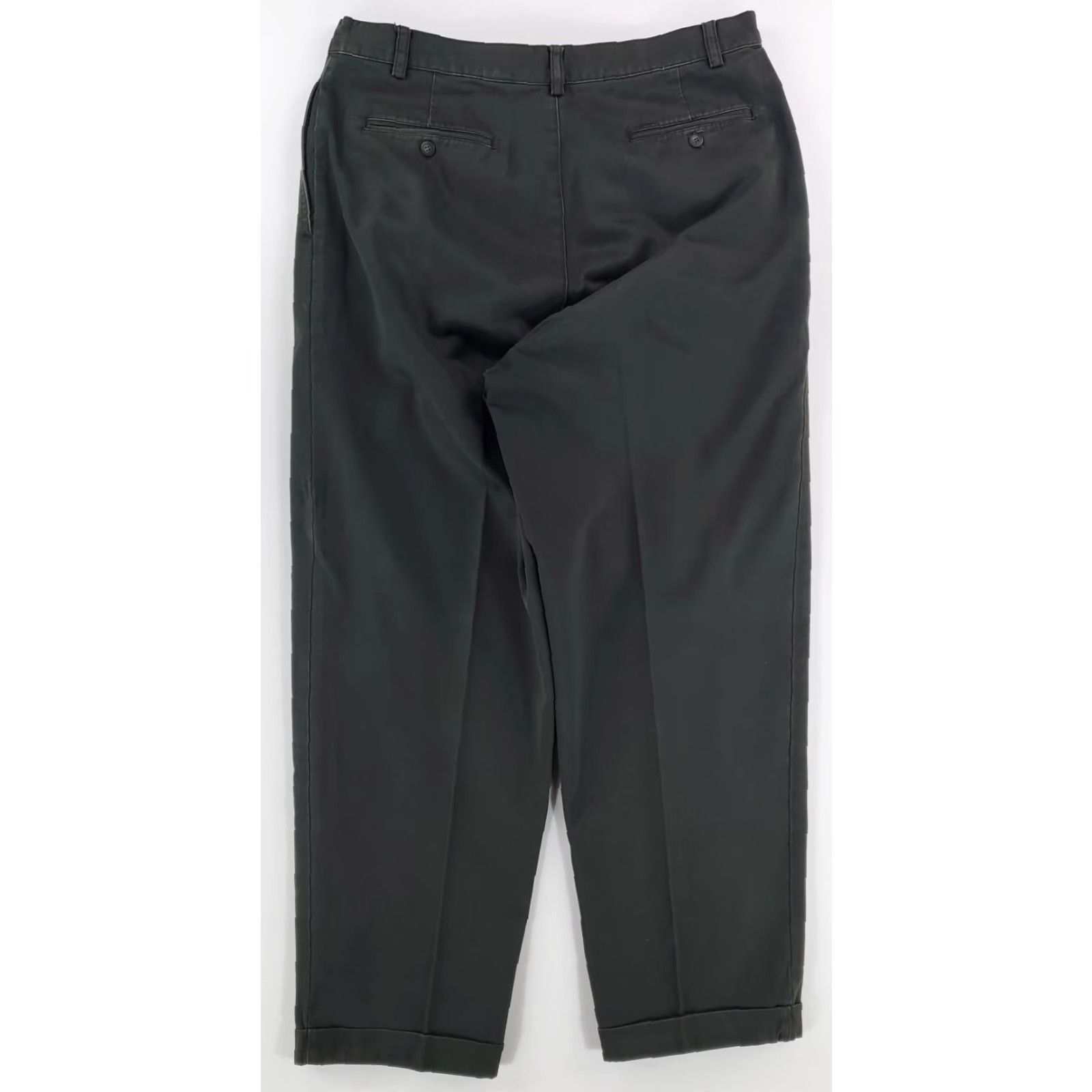 Gap VINTAGE GAP VTG 90s Easy Fit Khakis Pants Green Pleated Mens 36 x 30 36 x 29 Inseam 29 Khakis Mens Green Size US 36 / EU 52 - 3 Thumbnail