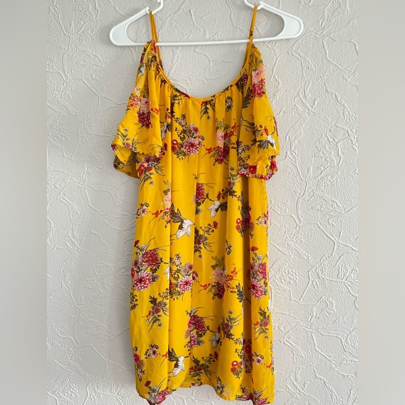 Bailey Hats BAILEY BLUE FLORAL DOVE PATTERN Summer Dress Size M / US 6-8 / IT 42-44 - 2 Thumbnail