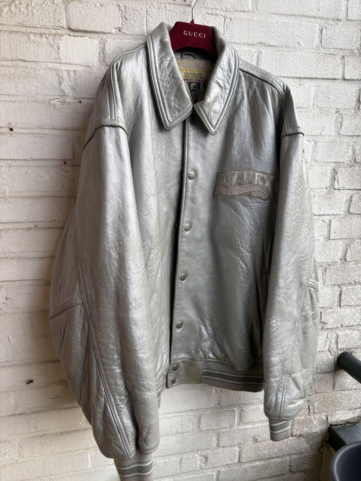 Avirex Avirex leather jacket x vintage varsity x rare USA Size US XXL / EU 58 / 5 - 3 Thumbnail