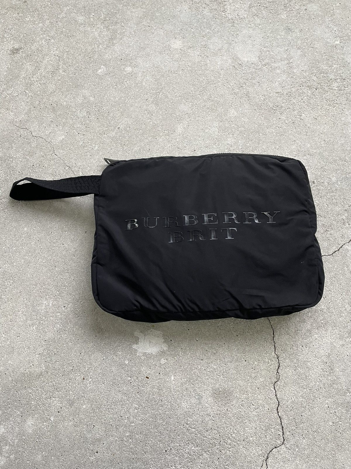 Burberry Burberry Brit clutch hand bag black nylon Size ONE SIZE - 3 Thumbnail