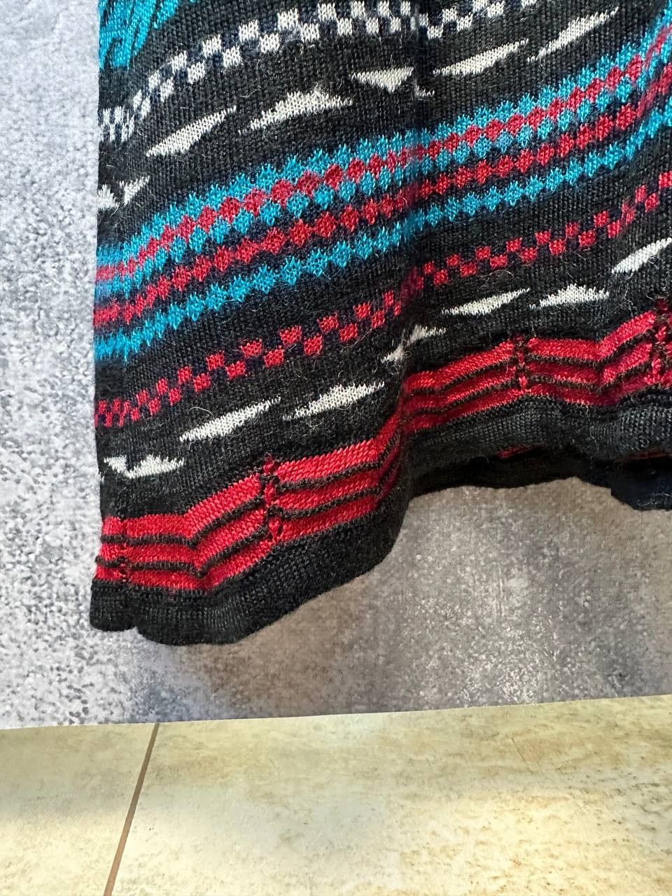 Desigual Desigual Midi Dress Wool Avant-Garde Geometric Stretched Size XL / US 12-14 / IT 48-50 - 7 Thumbnail