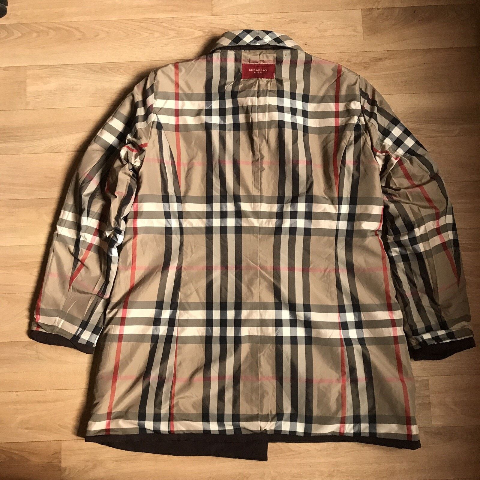 Burberry Burberry LONDON womens jacket Trench coat Nova Check brown Size L / US 10 / IT 46 - 5 Thumbnail