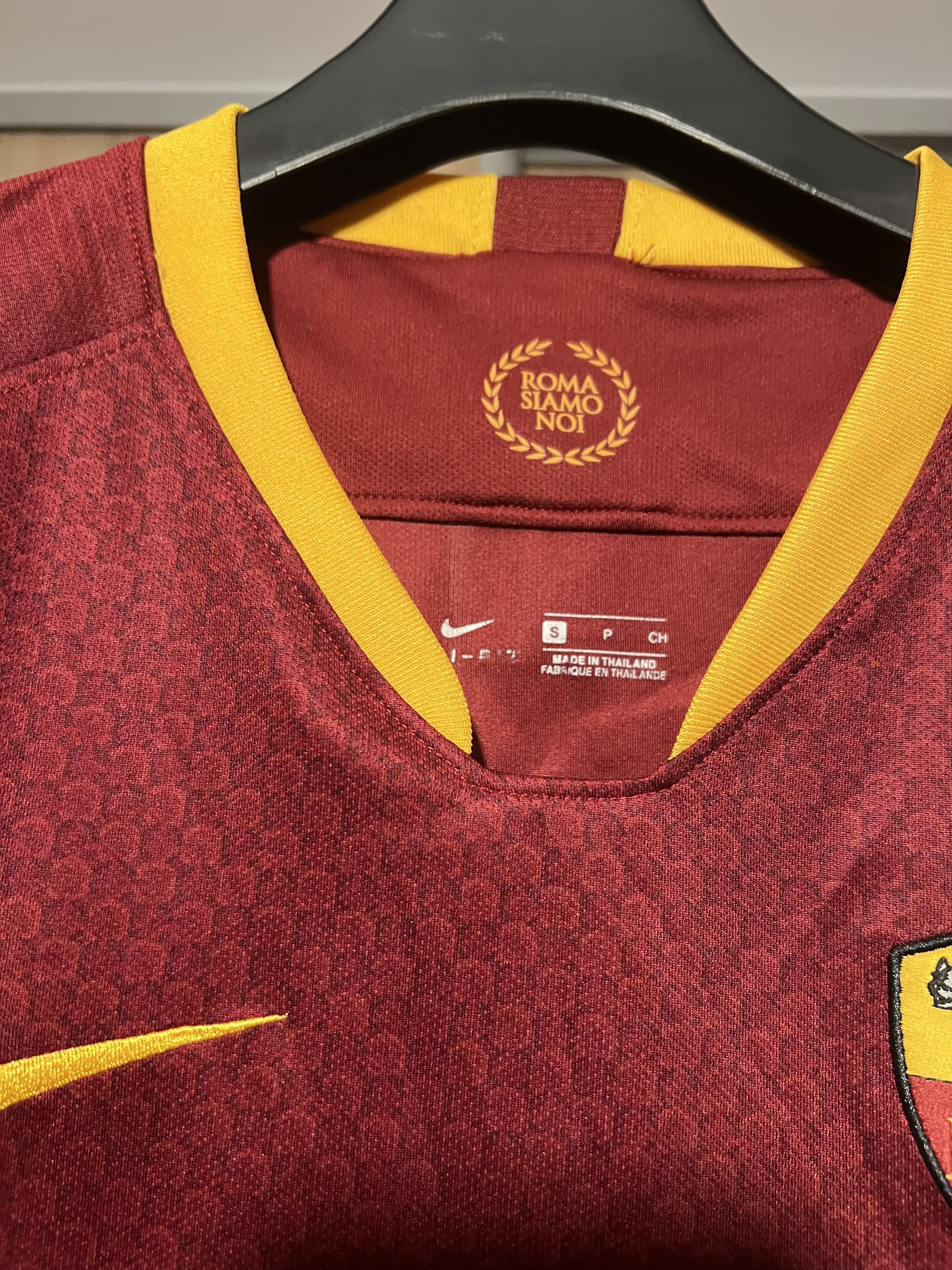 Nike × Vintage Vintage Nike Roma Soccer Jersey Football Tee Size US S / EU 44-46 / 1 - 3 Thumbnail