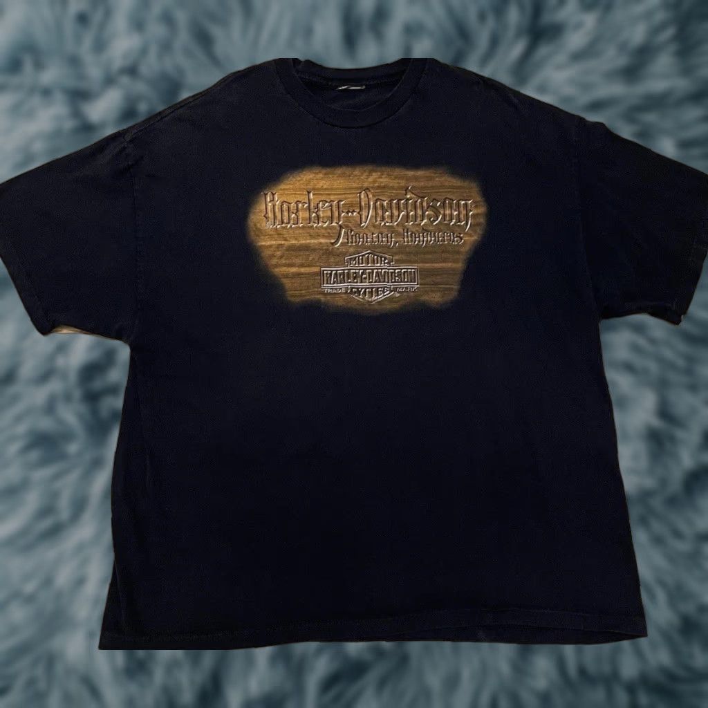 Harley Davidson VINTAGE Harley Davidson Shirt 3XL Navy Blue Harley Davidson Biker Grunge 90s Y2K Hawaii? Size US XXL / EU 58 / 5 - 1 Thumbnail