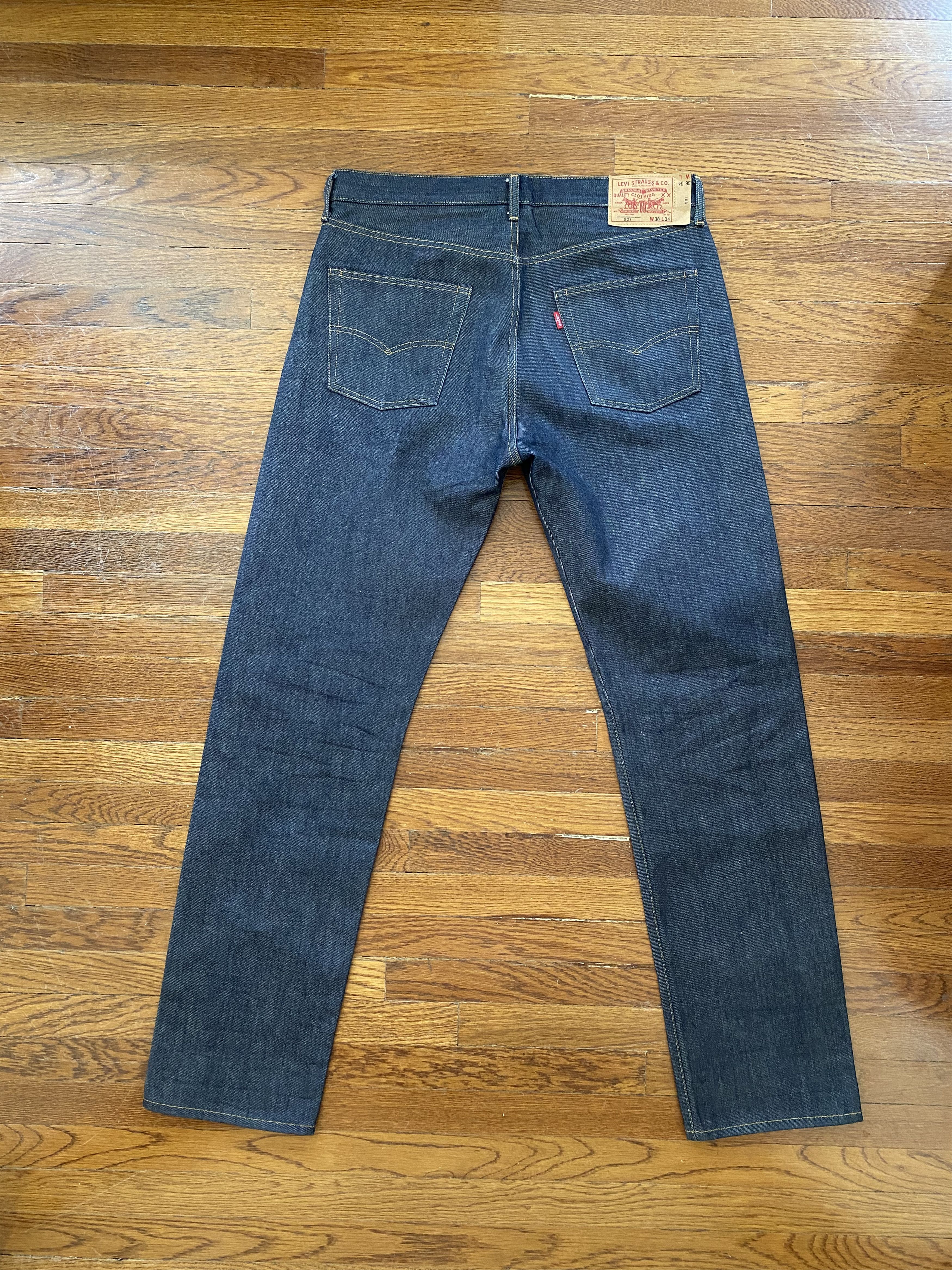 Levi's × Levi's Vintage Clothing × Vintage 1954 501® Original Fit Selvedge Men's Jeans Size US 36 / EU 52 - 2 Thumbnail