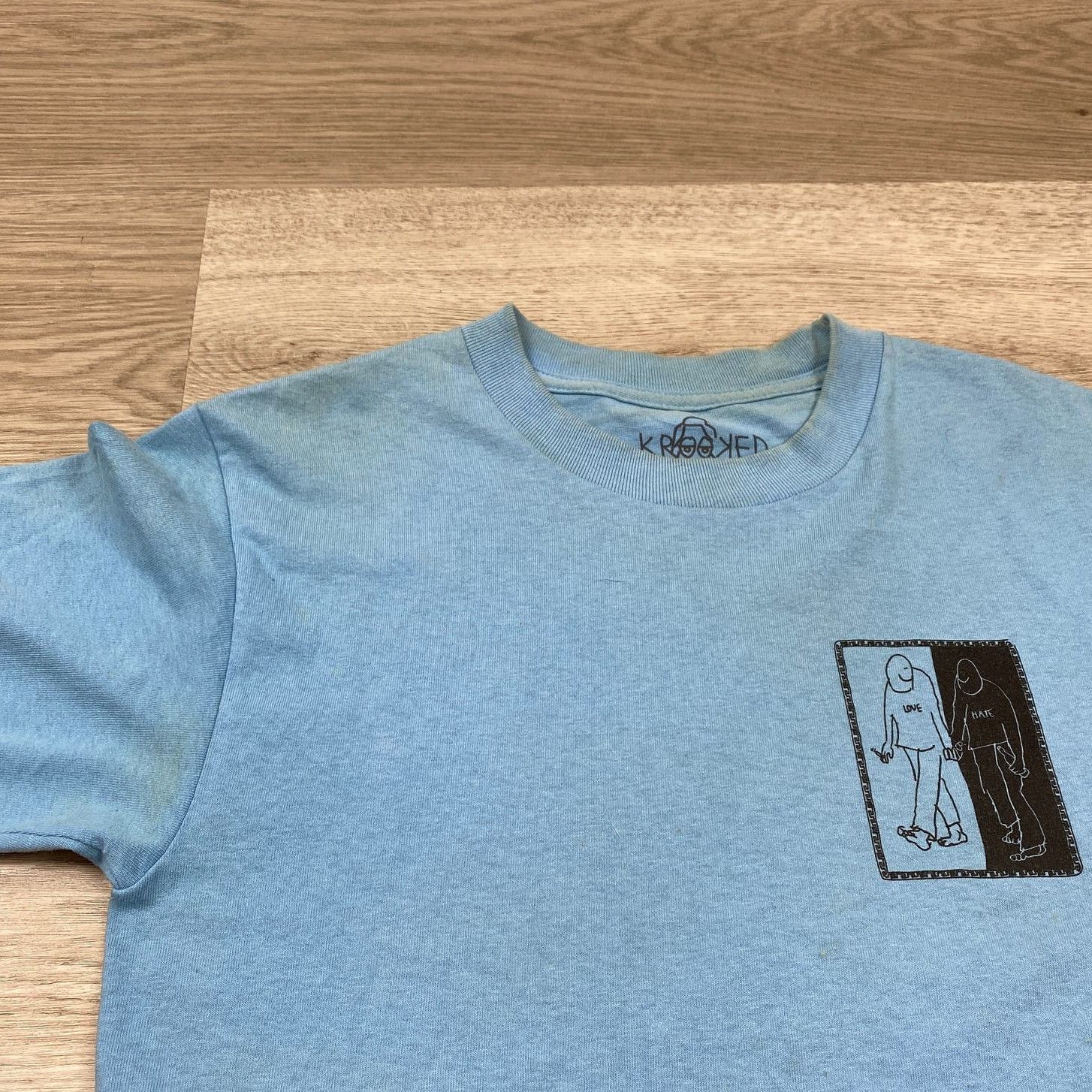 Krooked Krooked Skateboarding Love Hat T Shirt Men's S Size US S / EU 44-46 / 1 - 8 Thumbnail