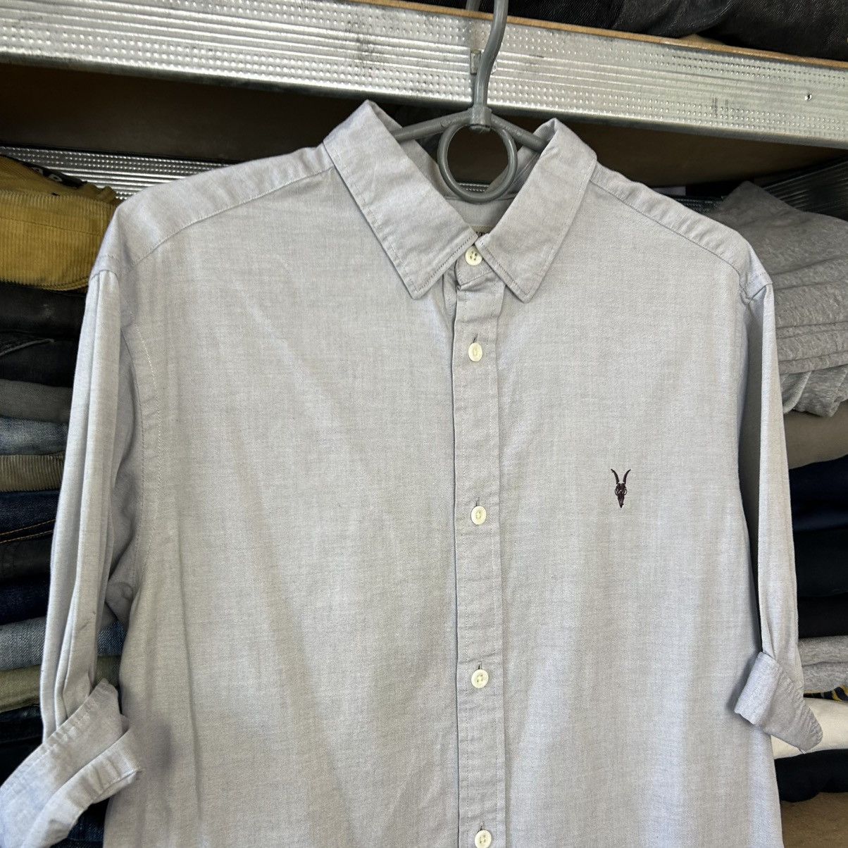 Allsaints Designer Allsaints Small Logo Basic Button Up shirt size S Size US S / EU 44-46 / 1 - 2 Thumbnail