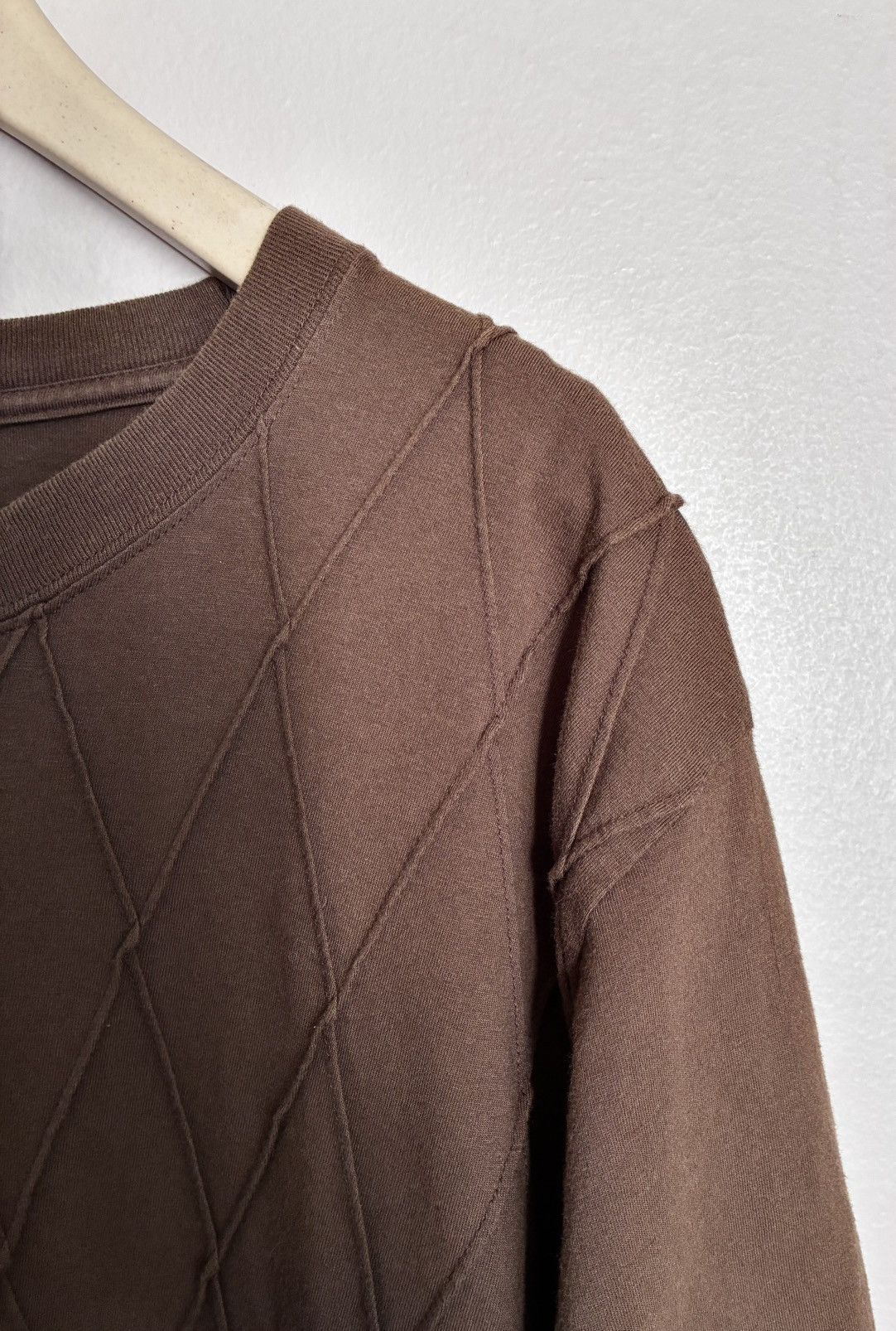 Issey Miyake Issey Miyake Men SS02 Textured Diamond Knit Tee Size US M / EU 48-50 / 2 - 16 Thumbnail