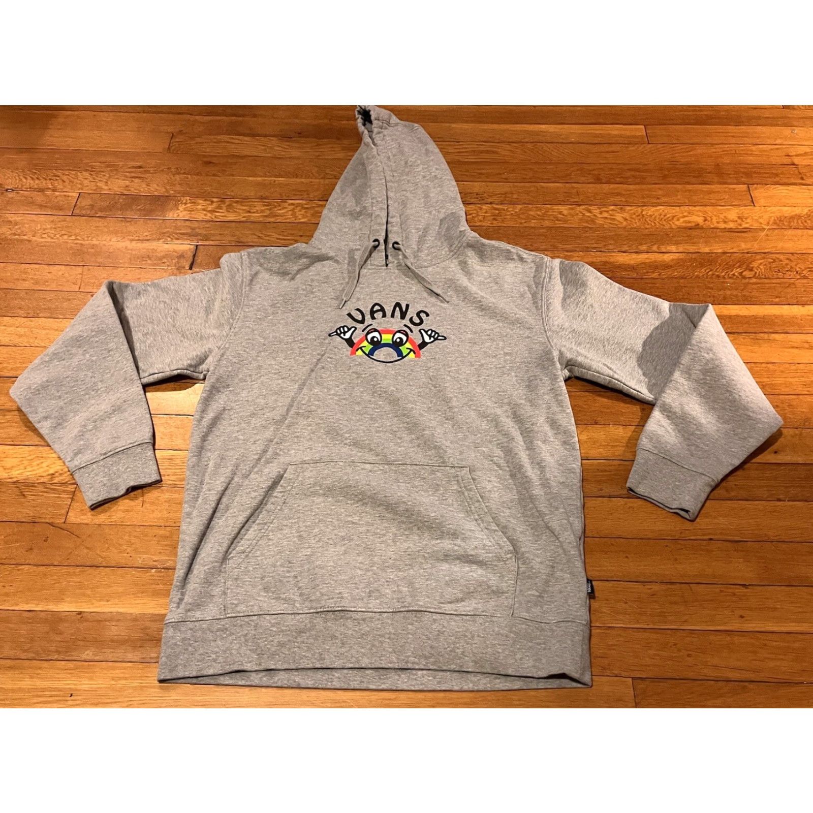 Vans VANS Rainbow Hoodie Men’s Medium Grey Shirt? Size US M / EU 48-50 / 2 - 2 Thumbnail
